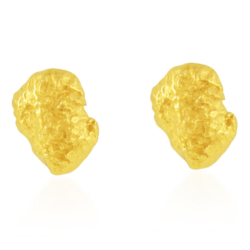 Nugget Stud Earrings | 14K Gold Plated、mySite、camillekostekn