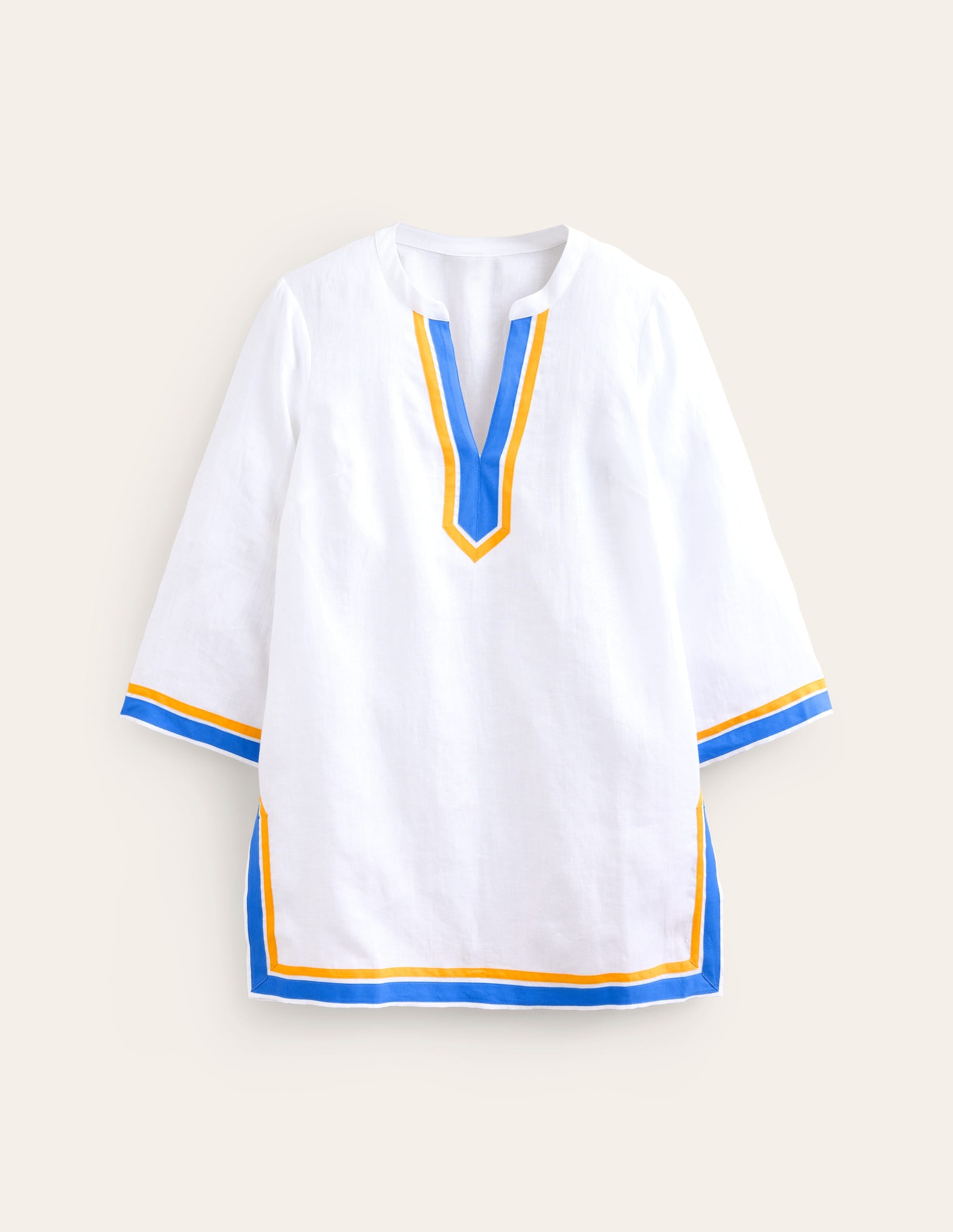  Neck Detail Tunic Top-White, Surf the Web、mySite、ashleygrahame