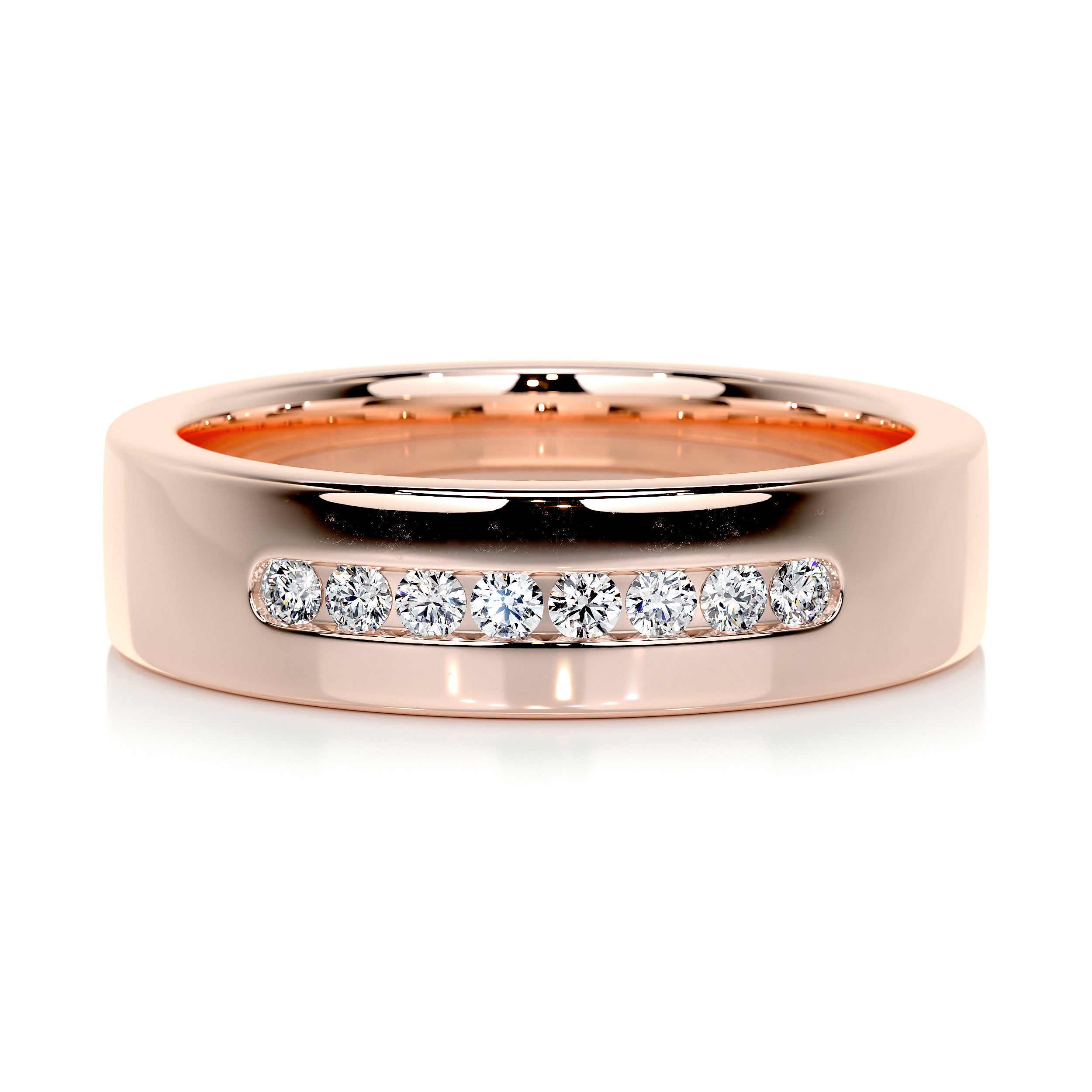 Nicky Wedding Band (0.20 Carat) -14K Rose Gold、mySite、hinf8tx79