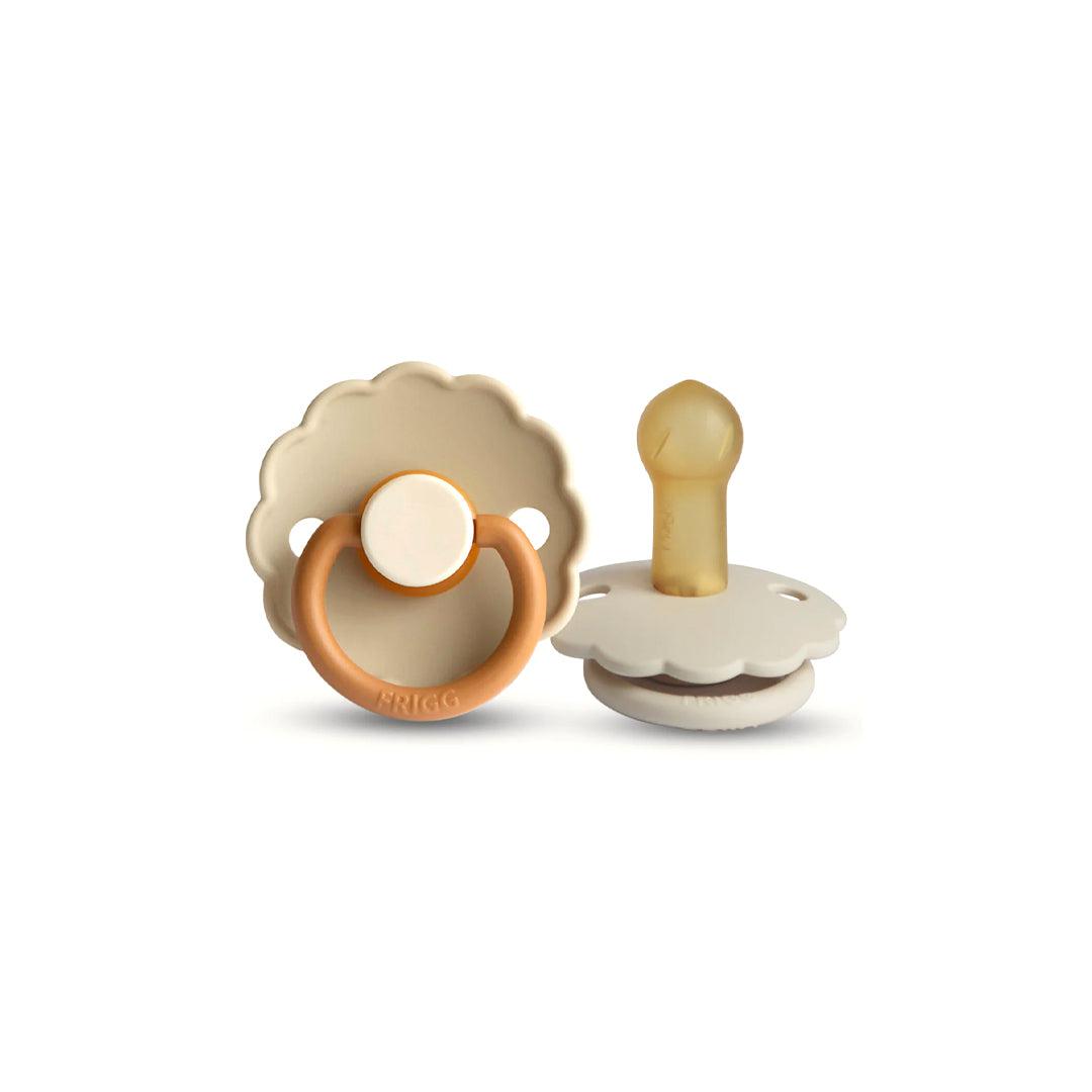  FRIGG Daisy Latex Pacifier - 2 Pack - Desert/Cream、mySite、merchandisen