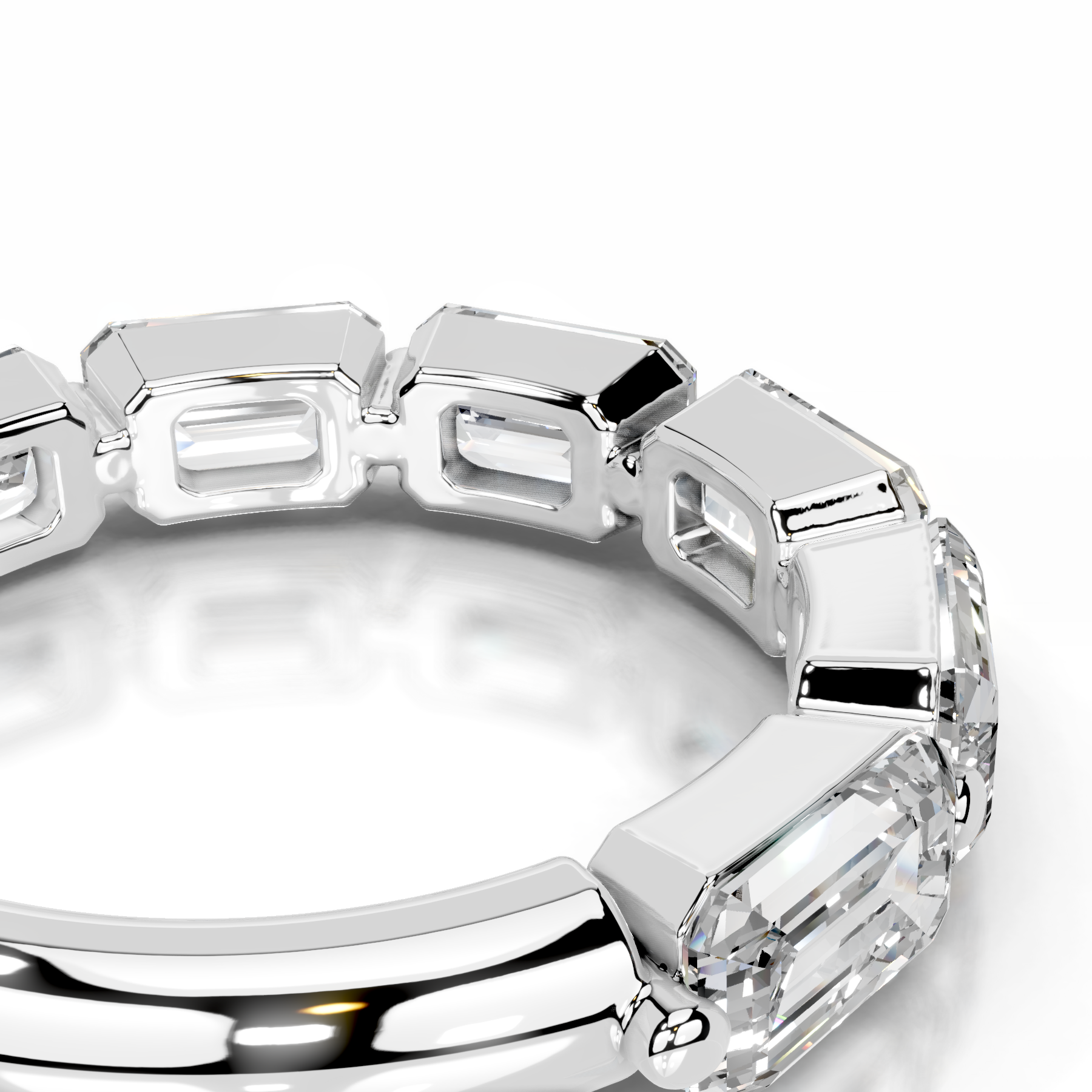 Quisha Lab Grown Diamond Wedding Ring (2 Carat) -18K White Gold、mySite、hinf8tx79