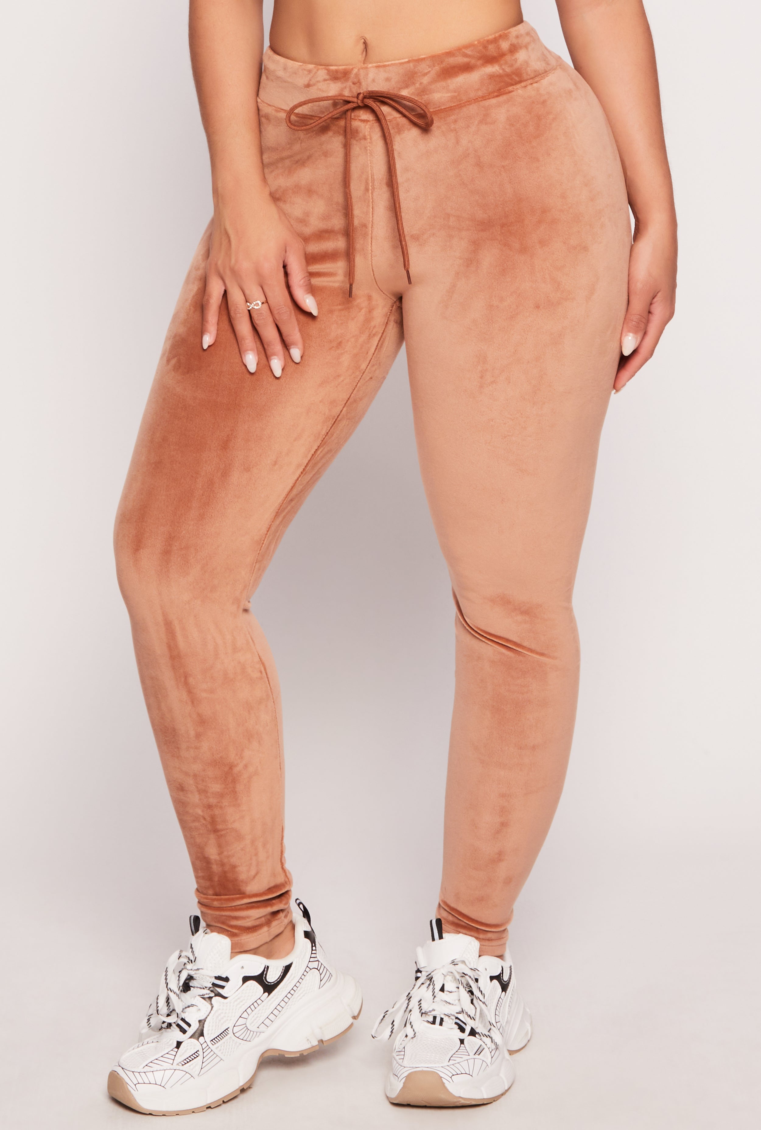 High Waisted Velour Drawstring Pants、mySite、camillekostekn