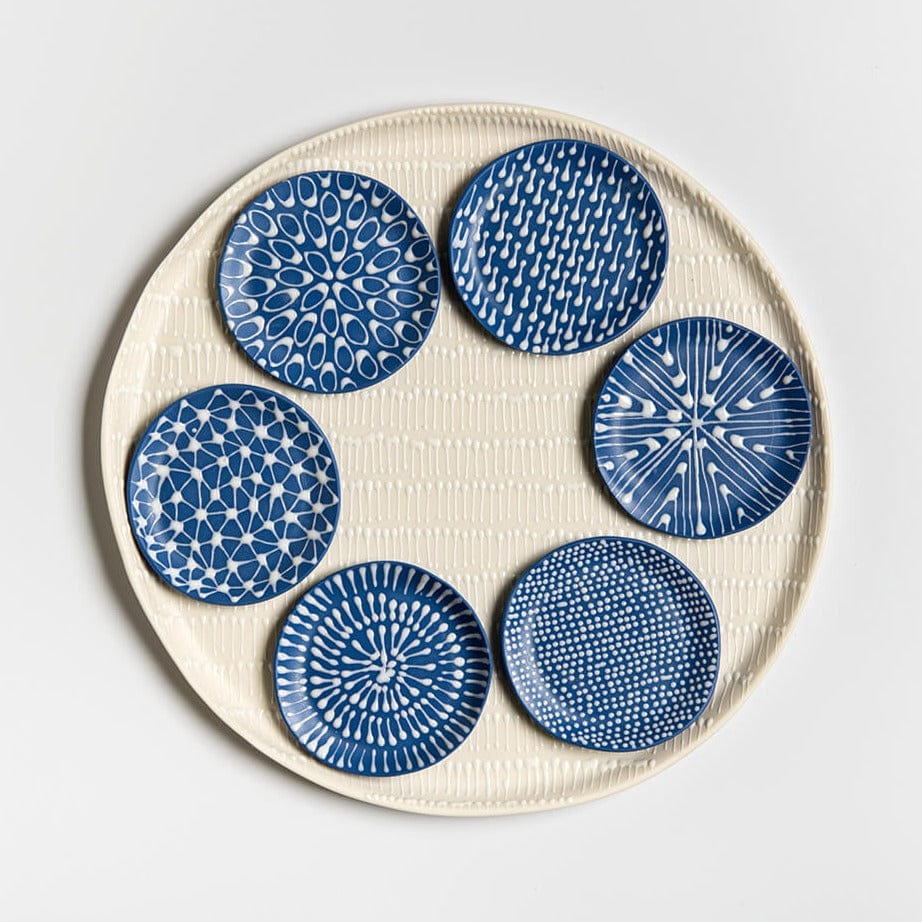 White and Blue Pattern Seder Plate by Maiyan Ben Yona、mySite、topwebapps