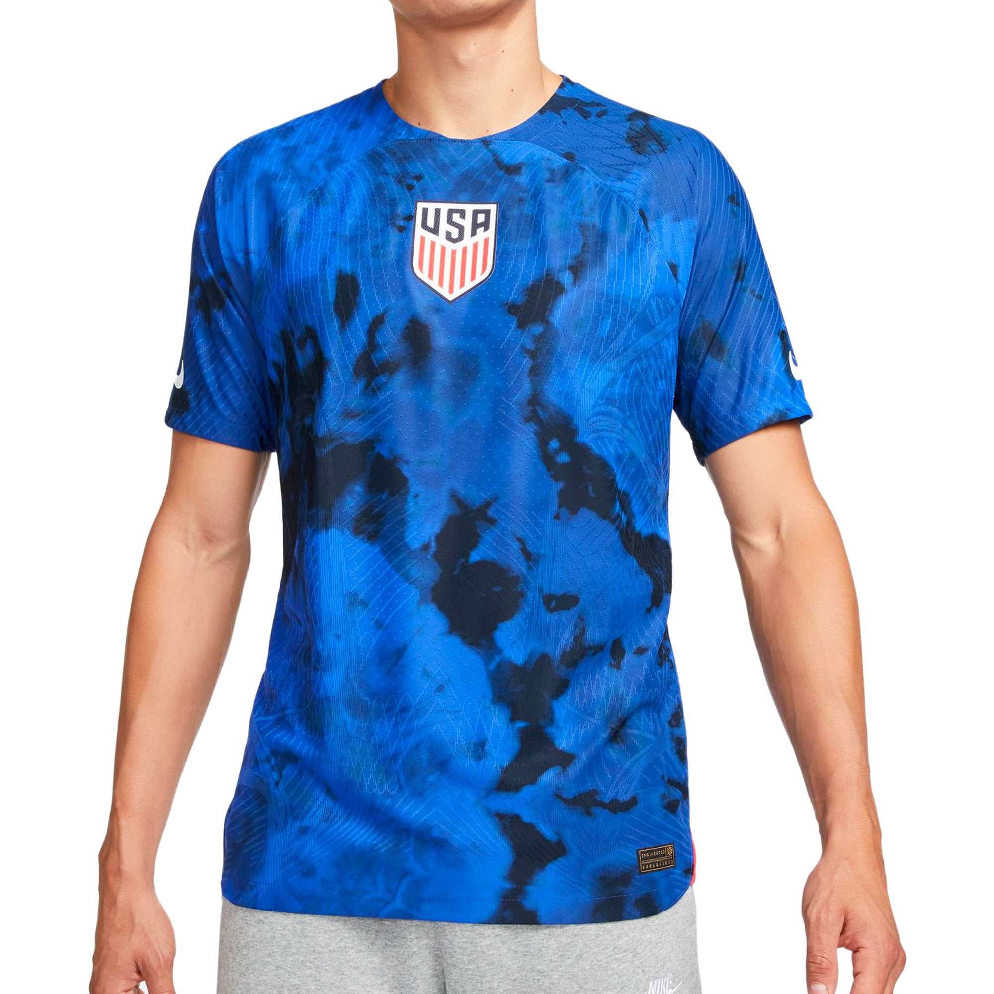 Nike Men's USA 2022/23 Dri-FIT ADV Away Jersey Bright Blue/White、mySite、noshort