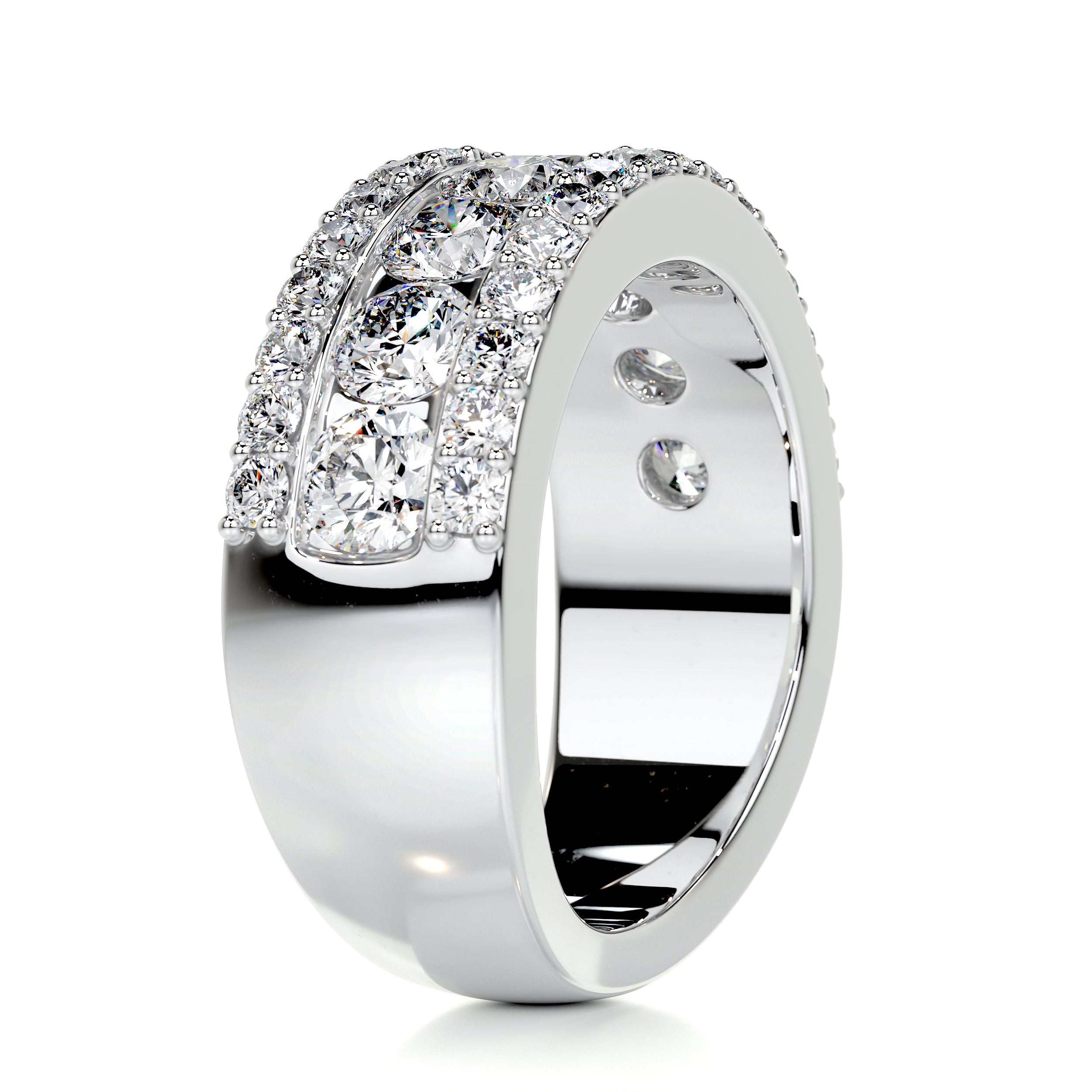Nia Diamond Wedding Ring (2 Carat) -18K White Gold、mySite、hinf8tx79