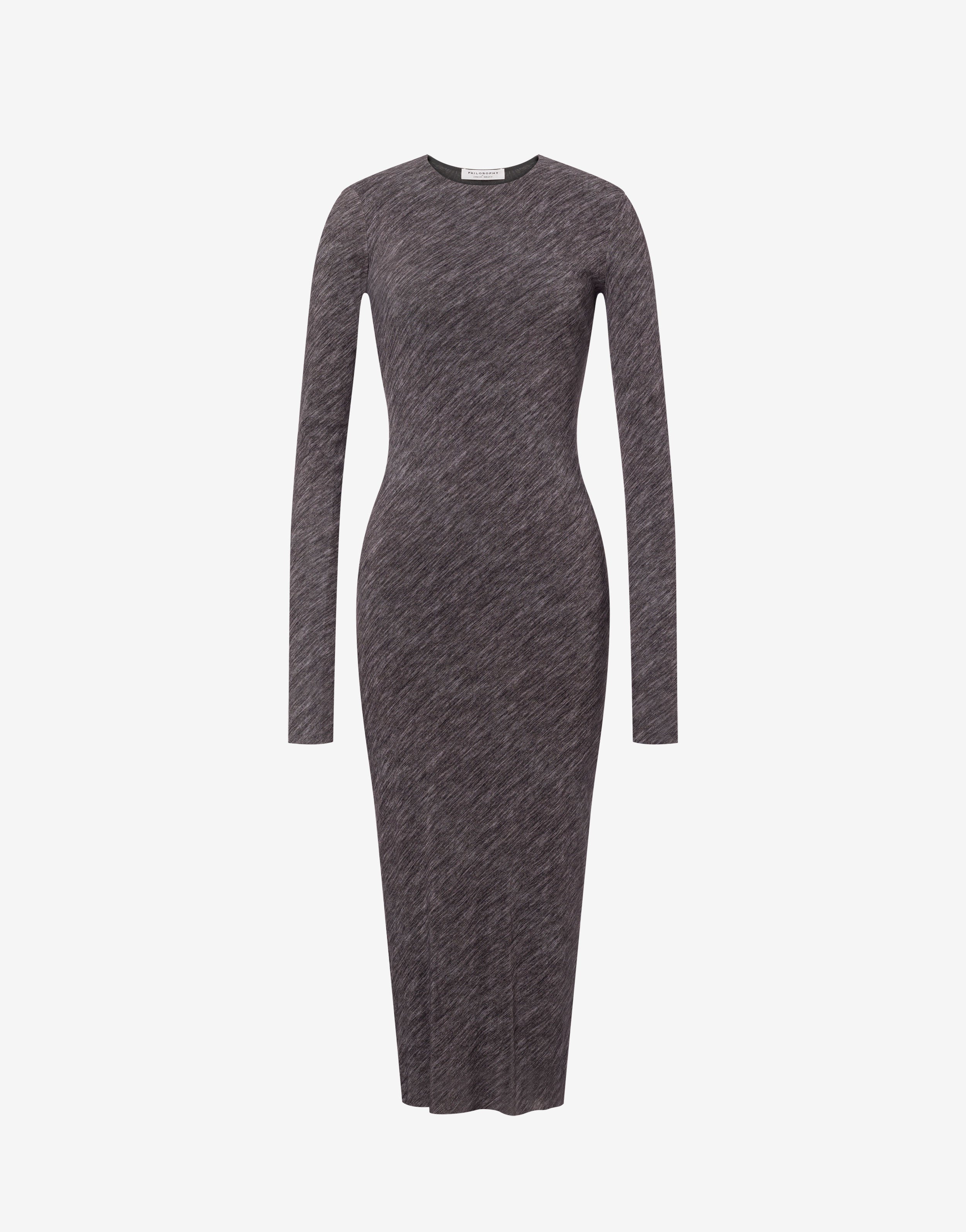 Abito longuette in tulle stretch stampato、mySite、aoinhome