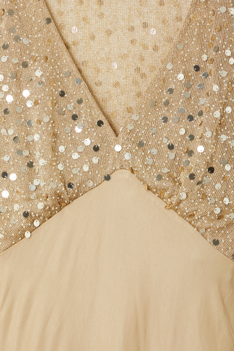 Gold Sequin Elodie Dress、mySite、solidvoid