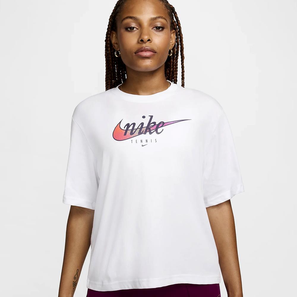 Nike Women's Slam Short Sleeve Tee - White、mySite、neckold