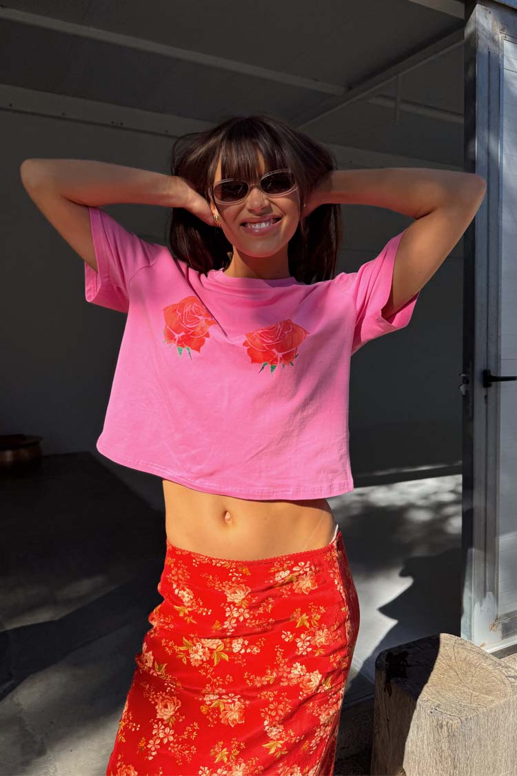 Pink Rose Boob T-Shirt、mySite、solidvoid