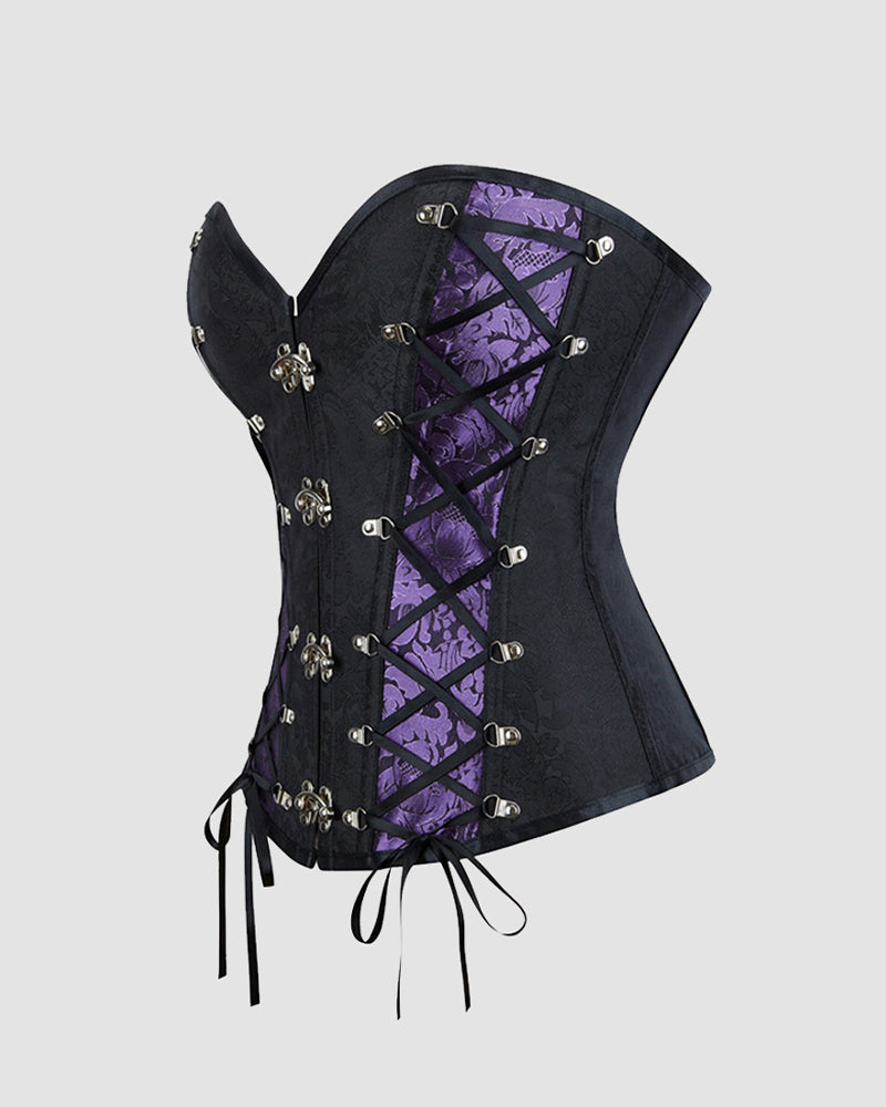 1980s 12 Boned Cotton Gothic Corset、mySite、bengalsvssteelers