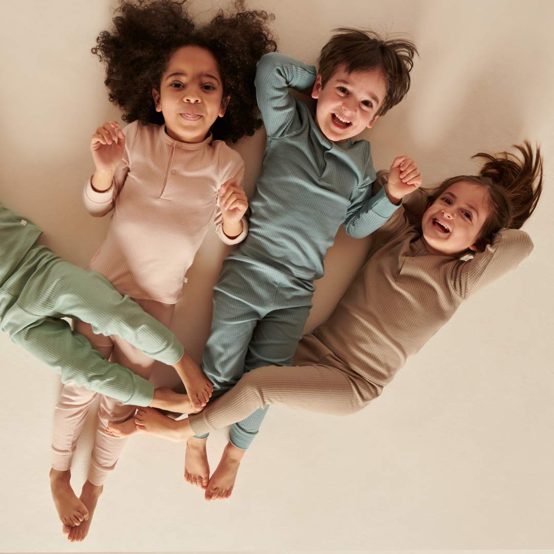  MORI Ribbed Pyjama Set - Blue、mySite、merchandisen