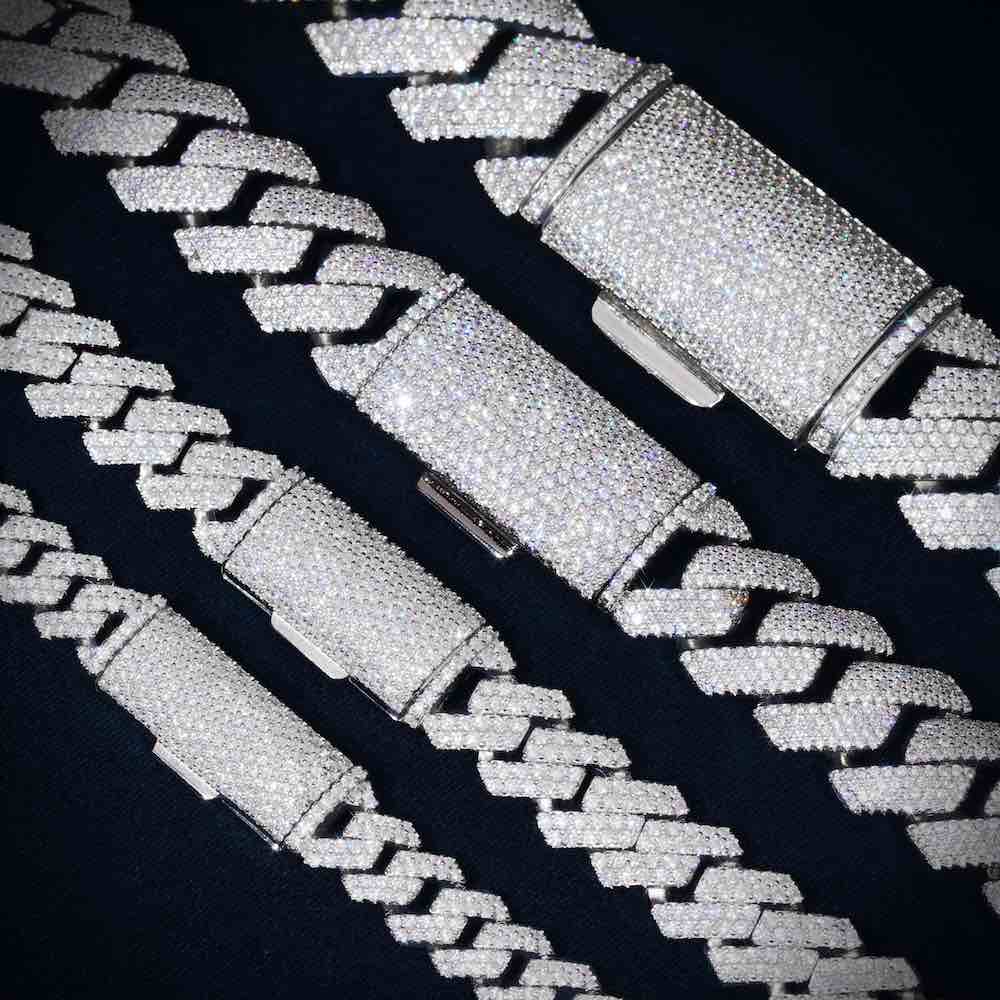 Moissanite Cuban Link Chain 14K Gold (ALL SIZES)、mySite、hinf8tx79