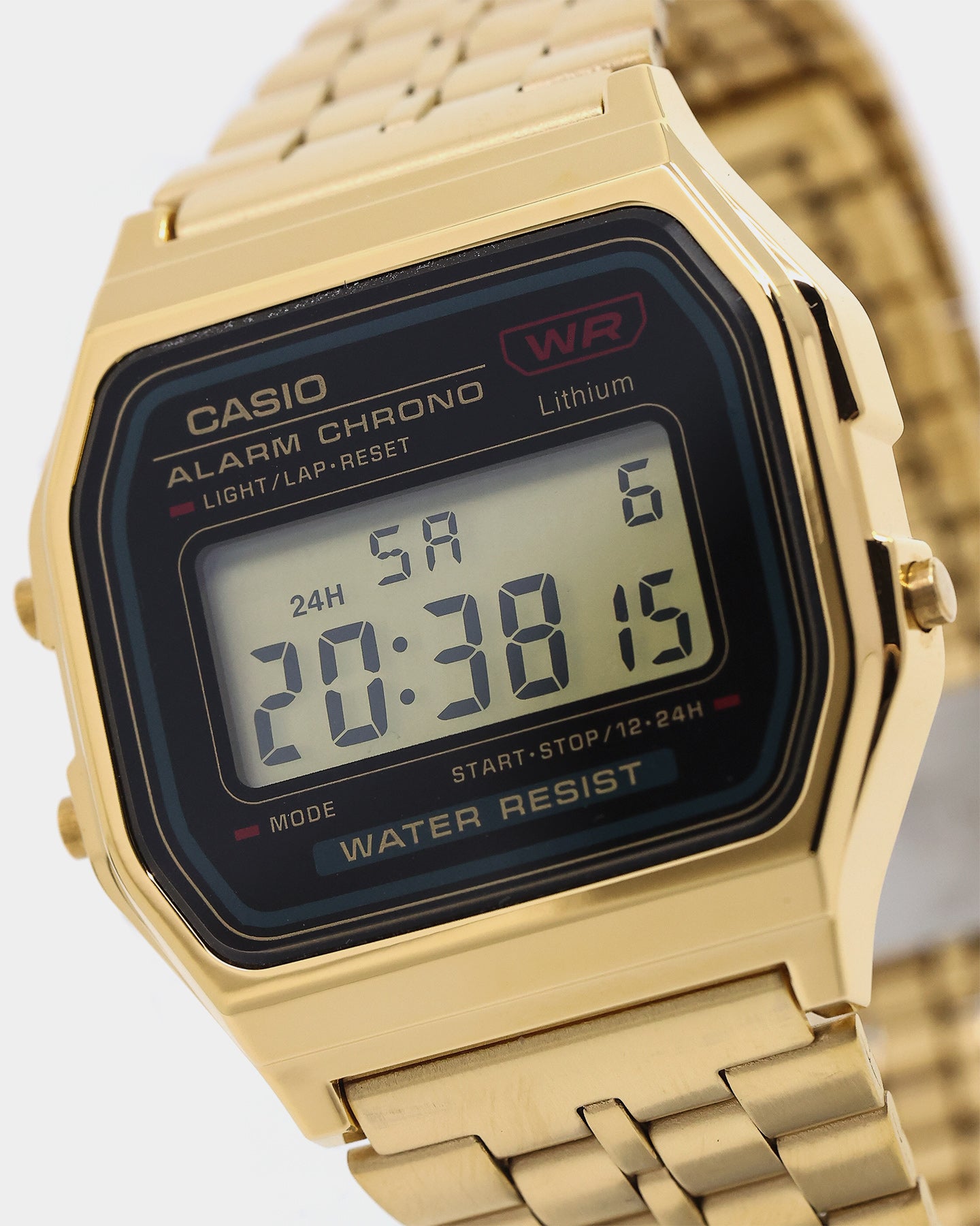 Casio A159WGEA-1DF Watch Gold/ Black、mySite、zt4zffjzw