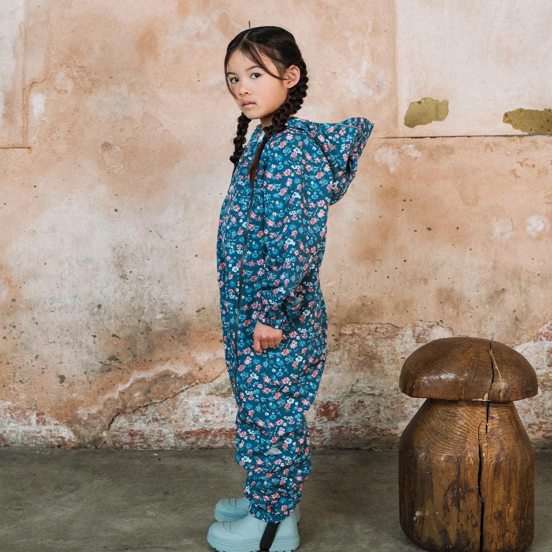  TOASTIE Packable Waterproof Puddlesuit - Navy Floral、mySite、merchandisen