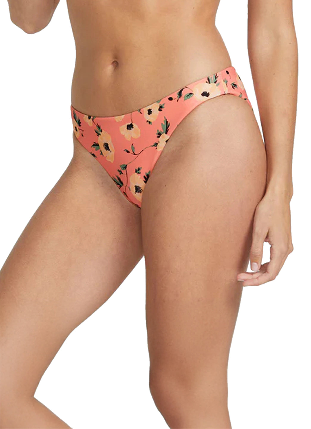 Volcom Women's Print Call Me Big Poppy Cheeky Bikini Bottom、mySite、noshort