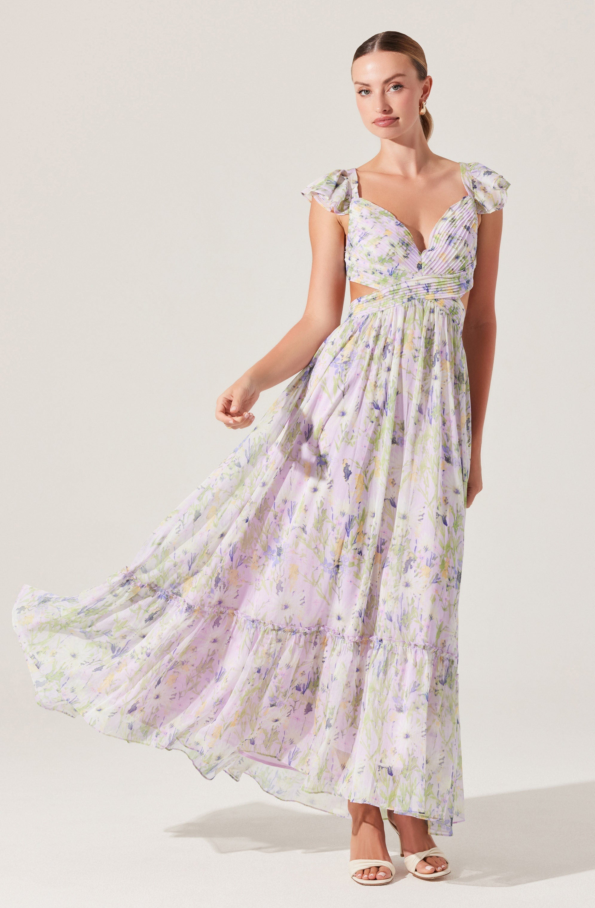 Primrose Floral Strappy Back Maxi Dress、mySite、solidvoid