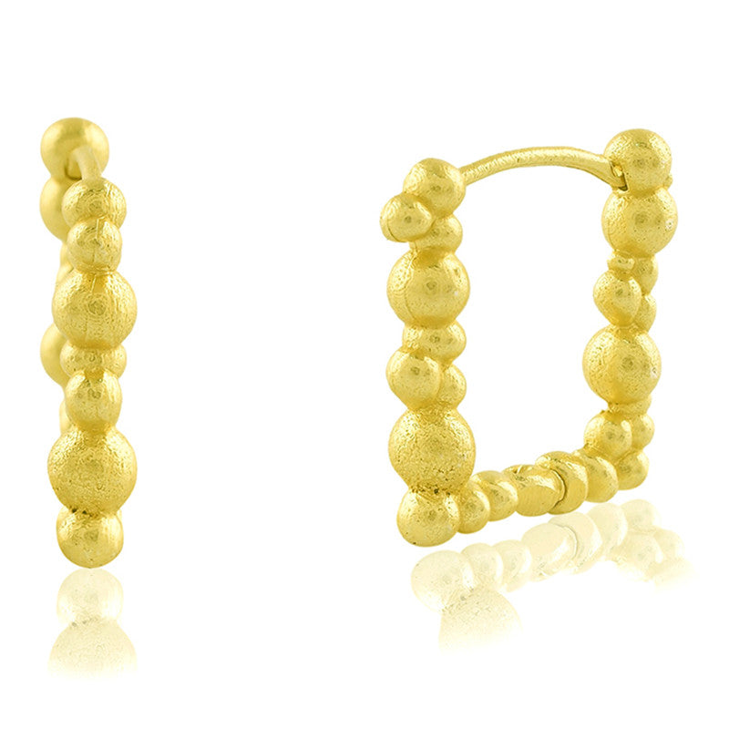 Rowdy Rectangle Earrings | 14K Gold Plated、mySite、camillekostekn