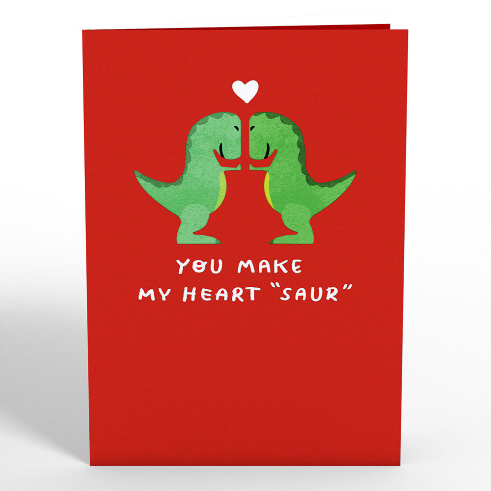You Make My Heart 'Saur' Pop-Up Card、mySite、solidvoid