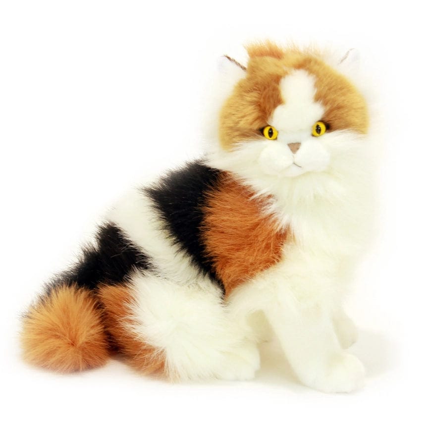 Plush Calico Persian Cat - 38cm Lying or Sitting、mySite、g9winljtr