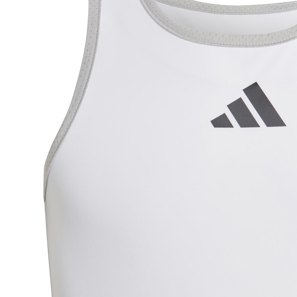 adidas Girls Club Tank - White