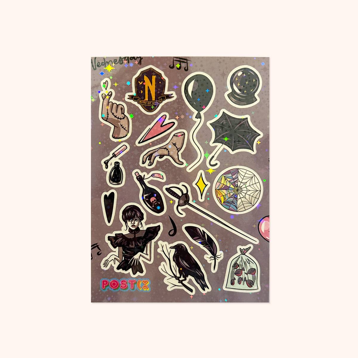  Wednesday Horrorgram Sticker Sheet、mySite、ghnorth