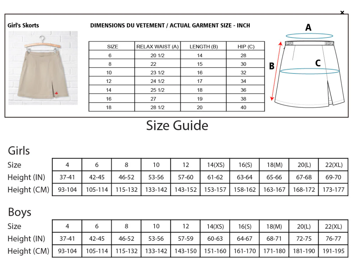 CDNIS Girl's Skort、mySite、g9winljtr