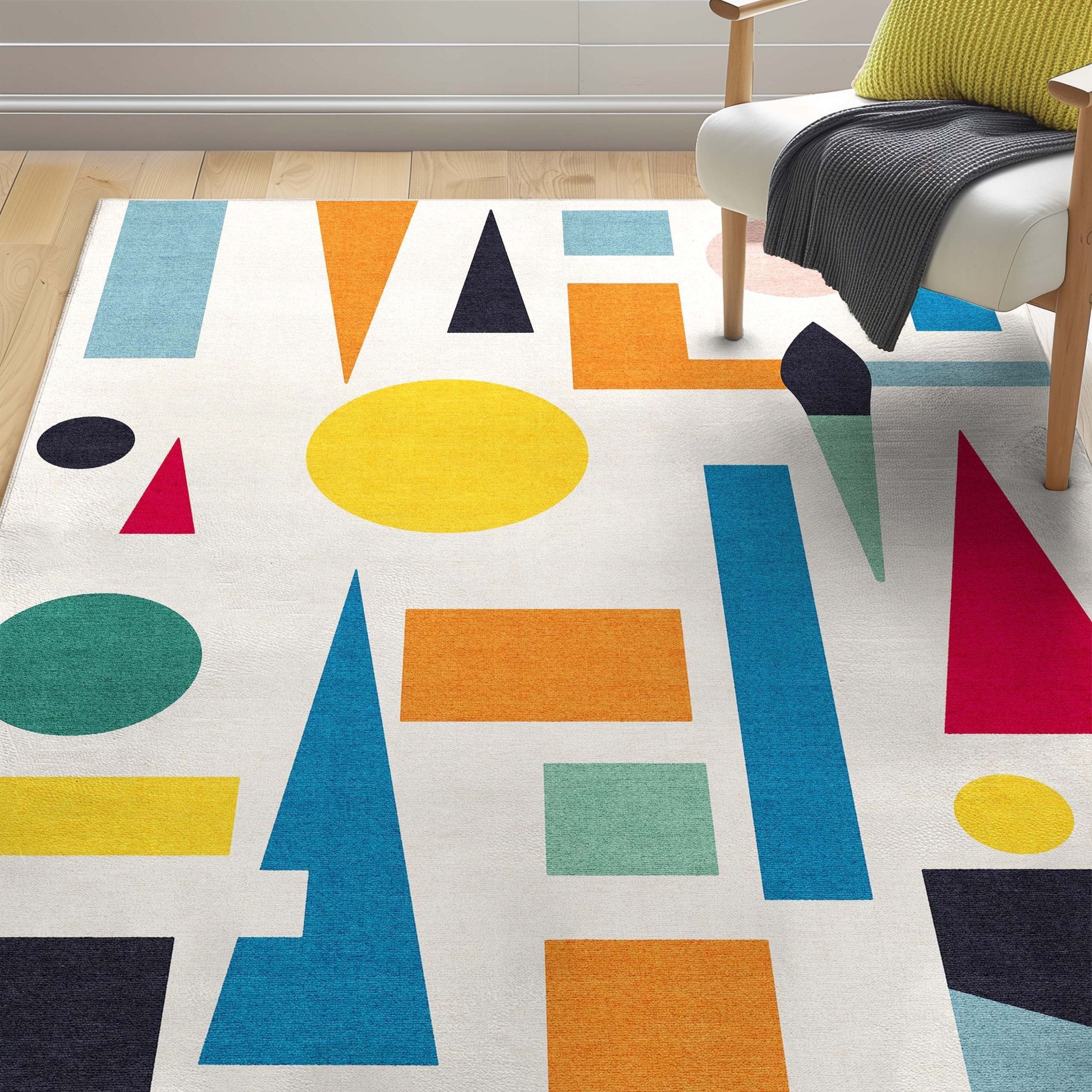 Crayola Modern Abstract Art Color Blast Multi Color Area Rug By Well Woven、mySite、gigharbornorthrealestate