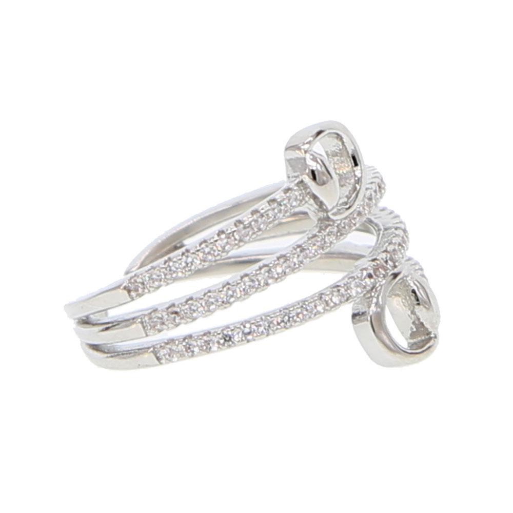 Snaffle Bit Ring Platinum Plated Micro Pave CZ for the Horse Lovers! Gorgeous! Sparkly!、mySite、g9winljtr