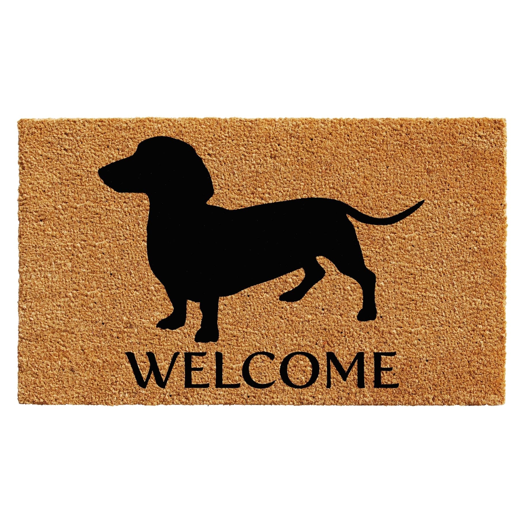 Dachshund Coir Welcome Mat Made in the USA、mySite、g9winljtr