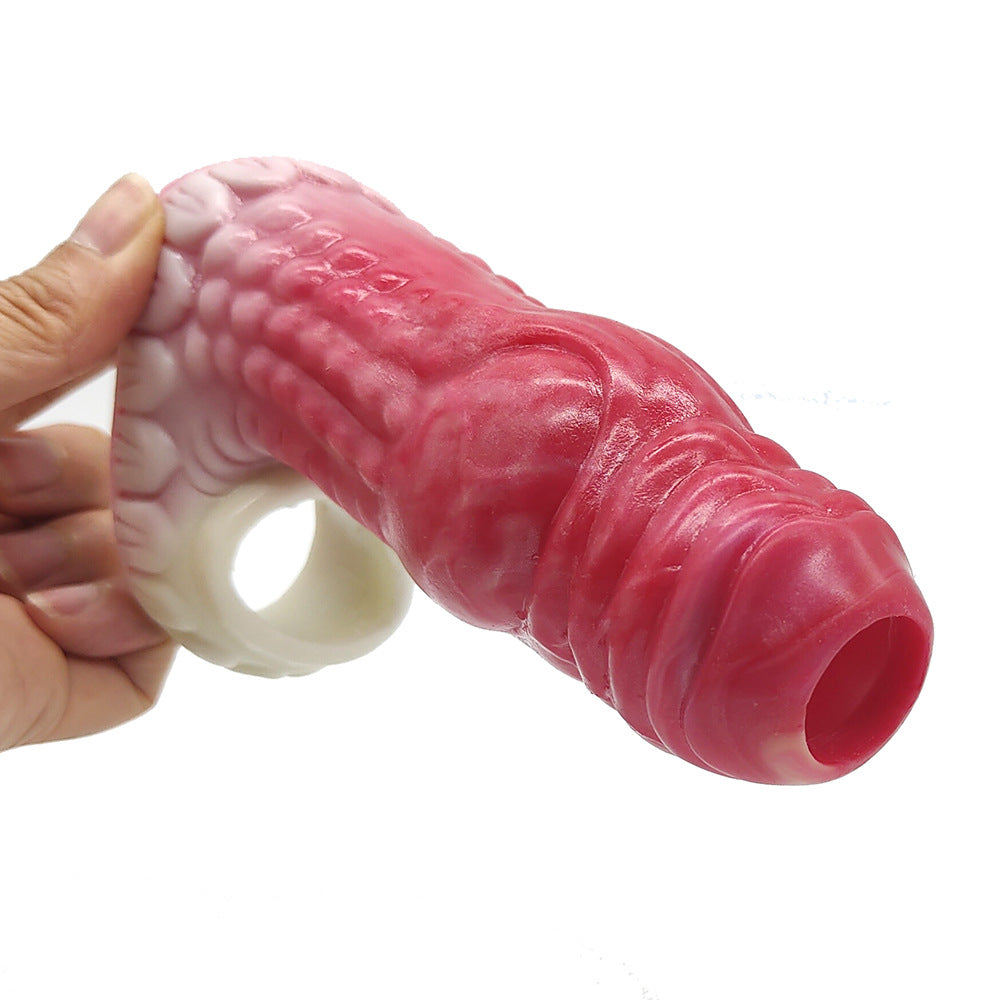 Red Dragon Penis Sleeve | Stretch Silicone A Grade | Extender & Girth | Climax Delay、mySite、bottomscart