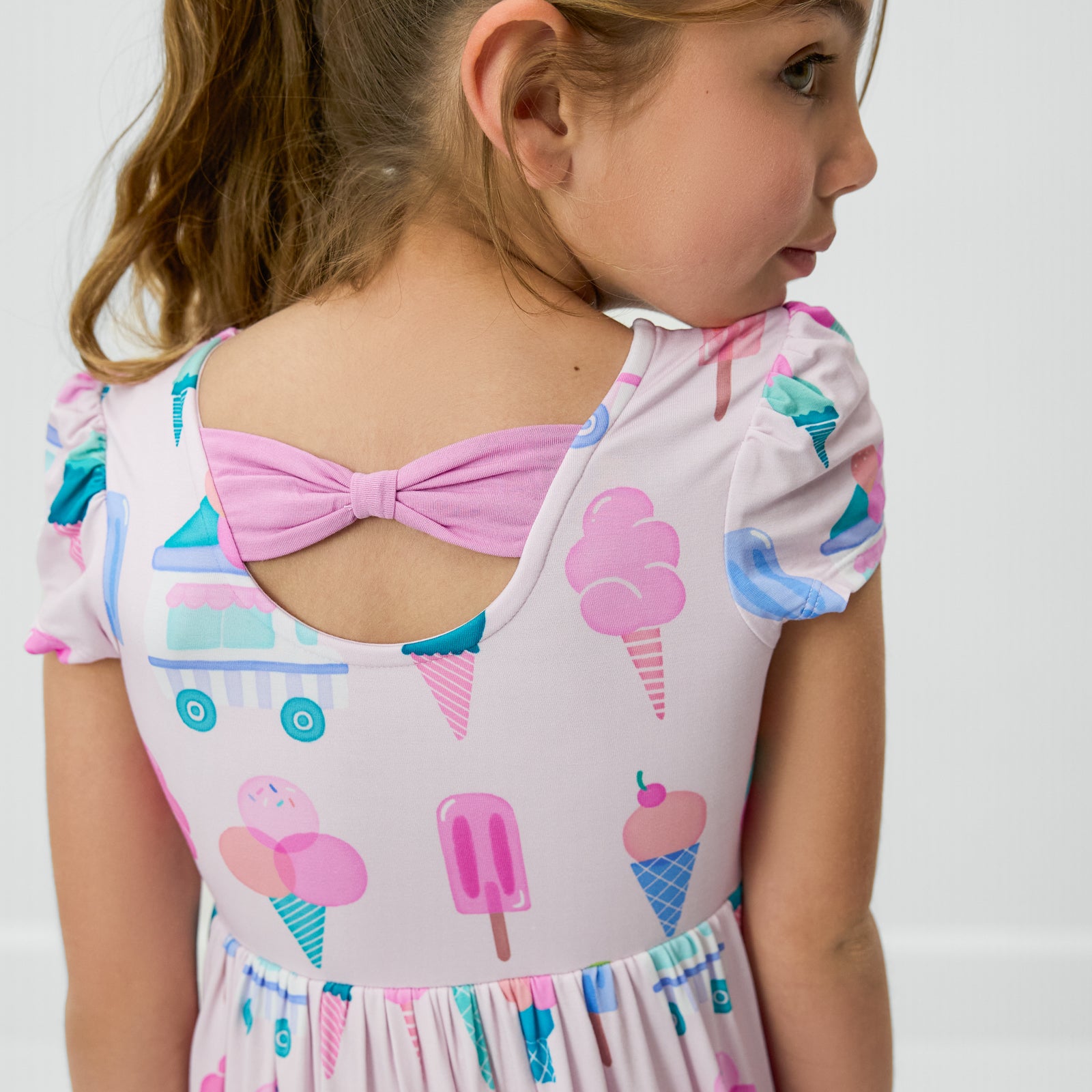  Pink Sweet Scoops Bow Back Skater Dress、mySite、layawaytickets