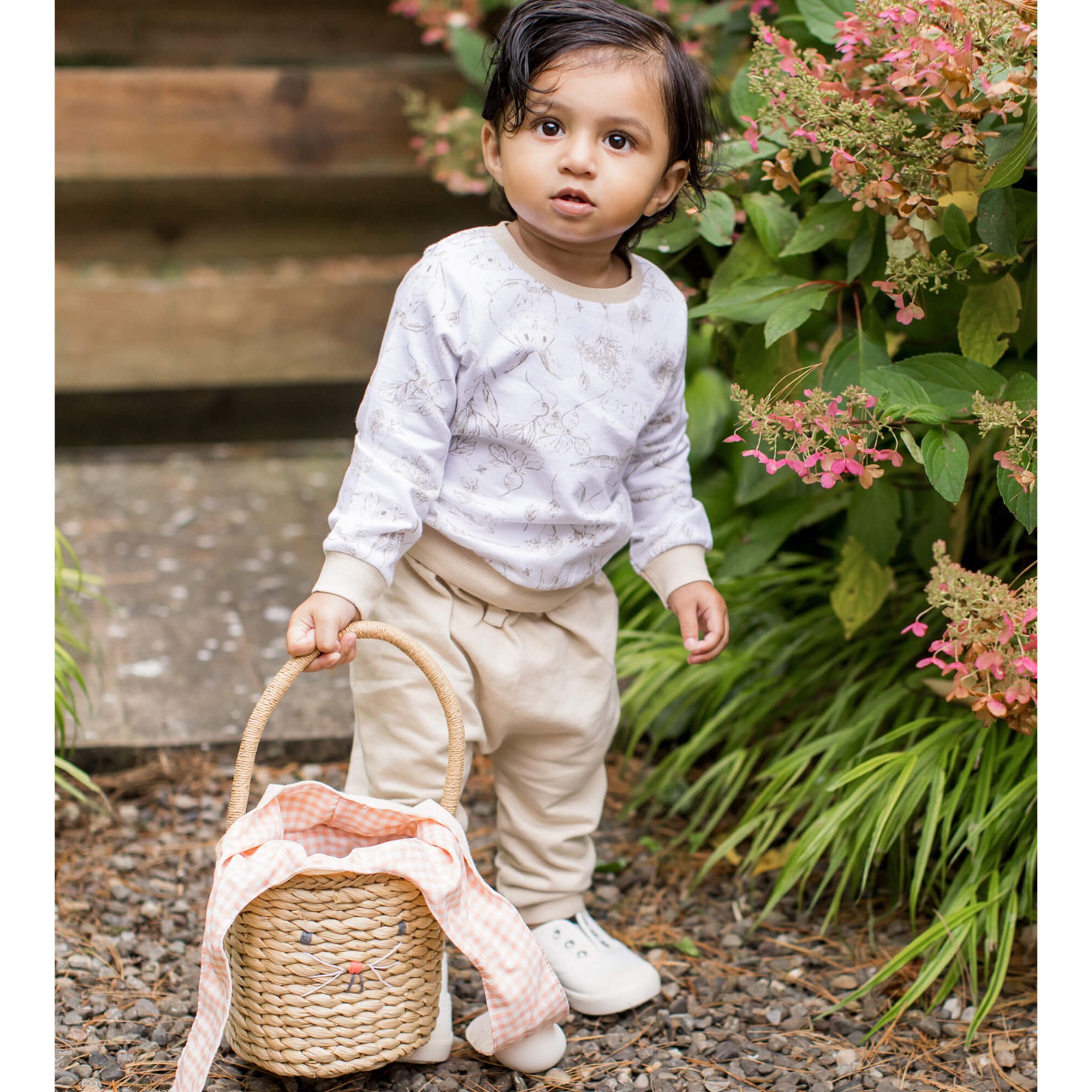 Bunny Toile French Terry Top & Harem Pant Set、mySite、g9winljtr