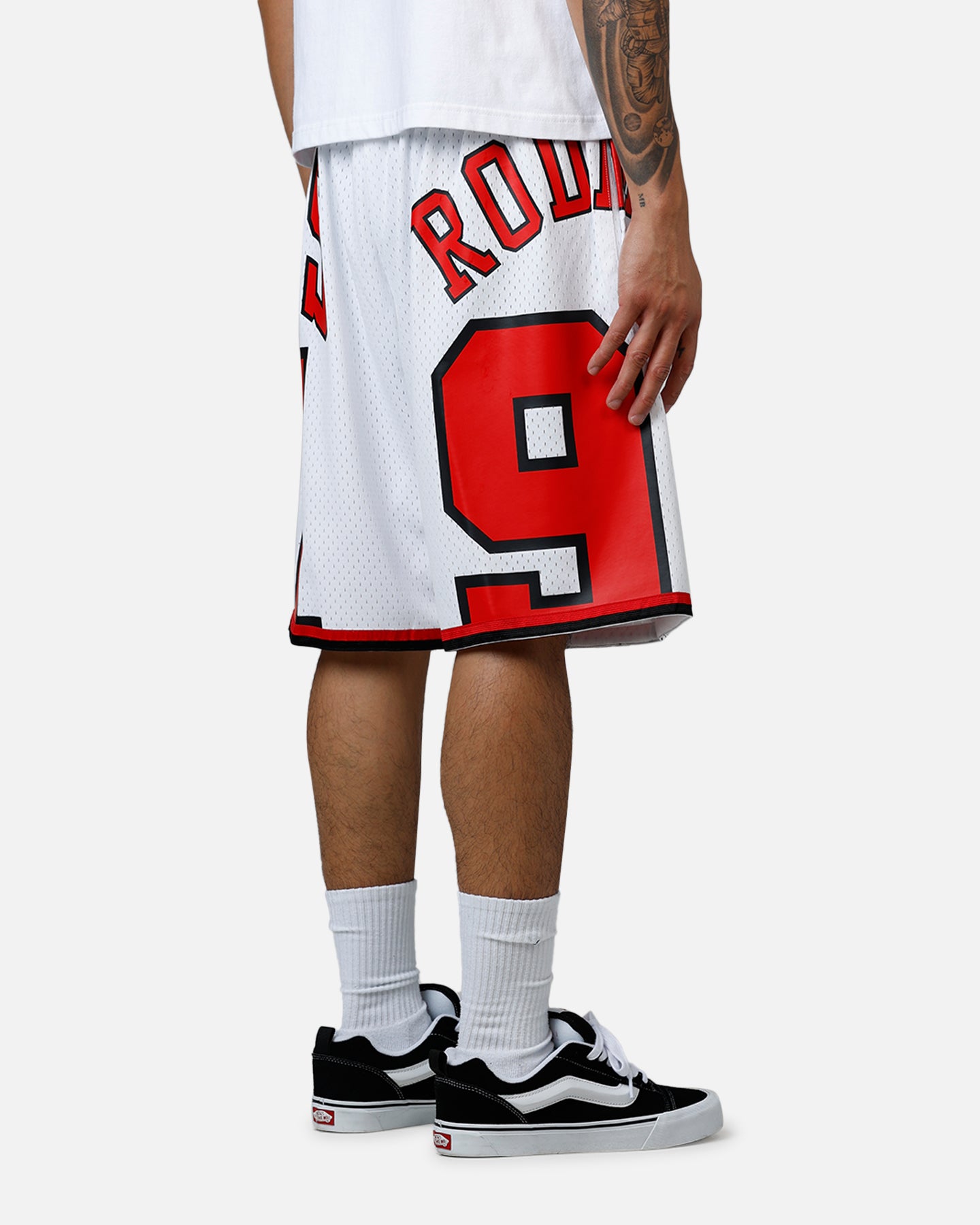 Mitchell & Ness Chicago Bulls Dennis Rodman Maxxed Out Shorts White/Red、mySite、zt4zffjzw