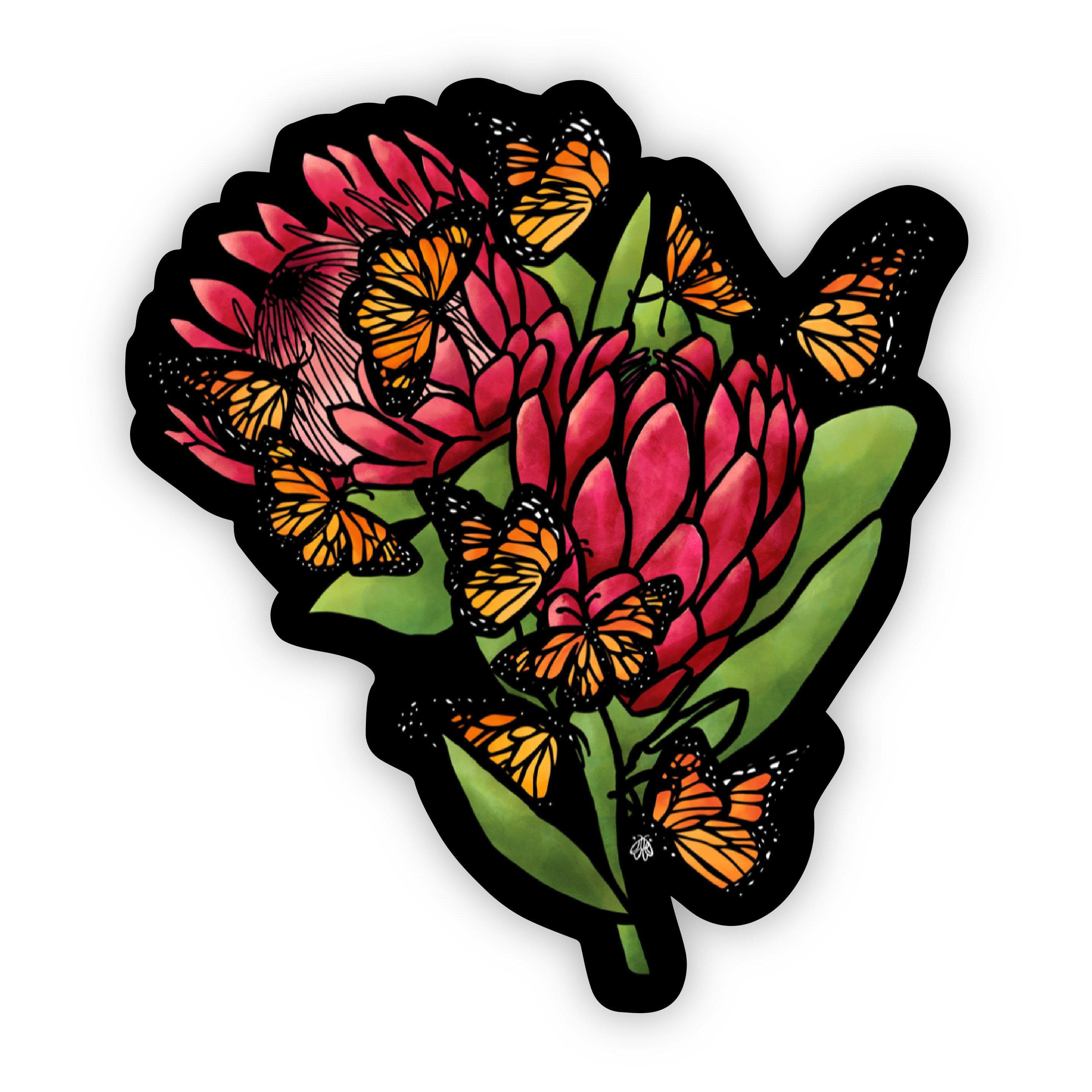  Floral and Butterflies Sticker、mySite、elrpsem3k