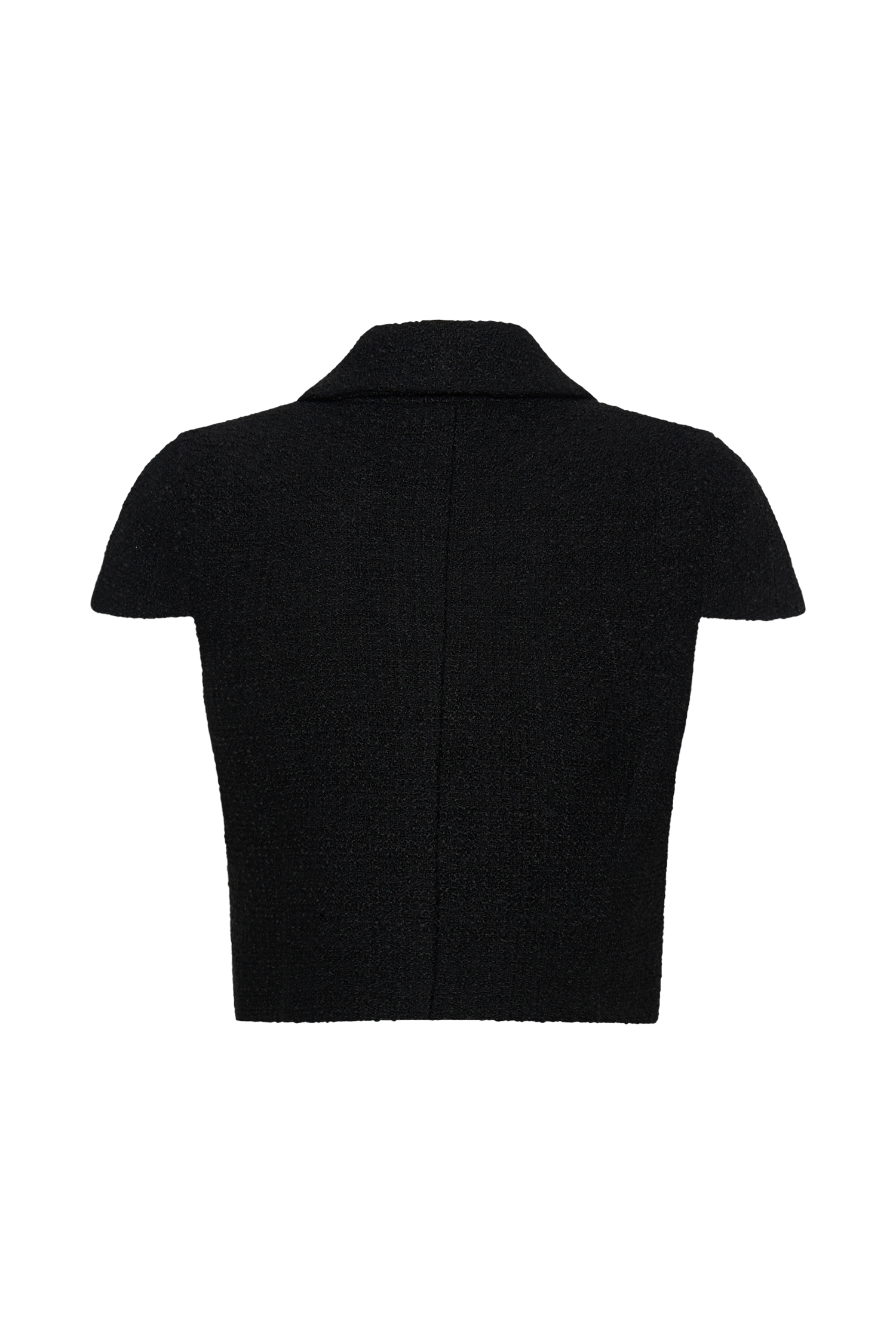 Parisa Boucle Button Up Top - Black、mySite、solidvoid