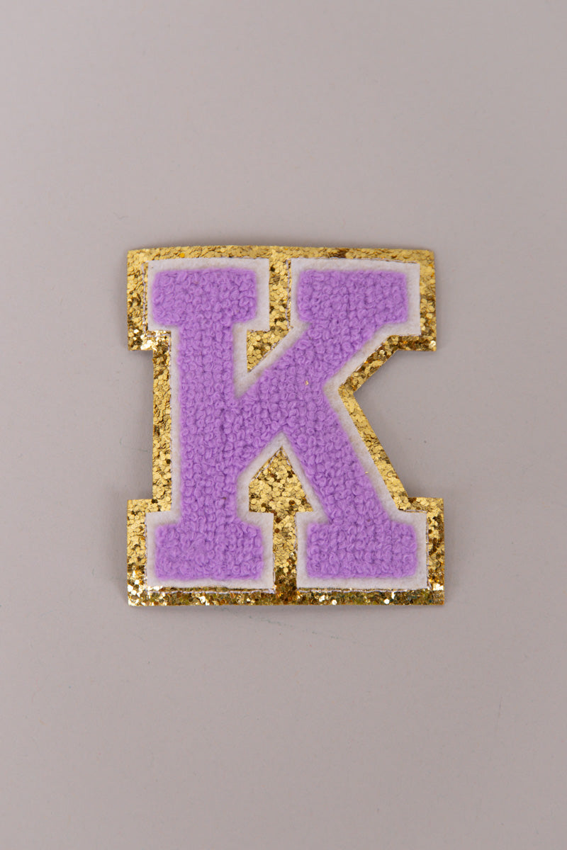 Chenille Adhesive Letter Patches- Purple 5.5cm、mySite、hinf8tx79