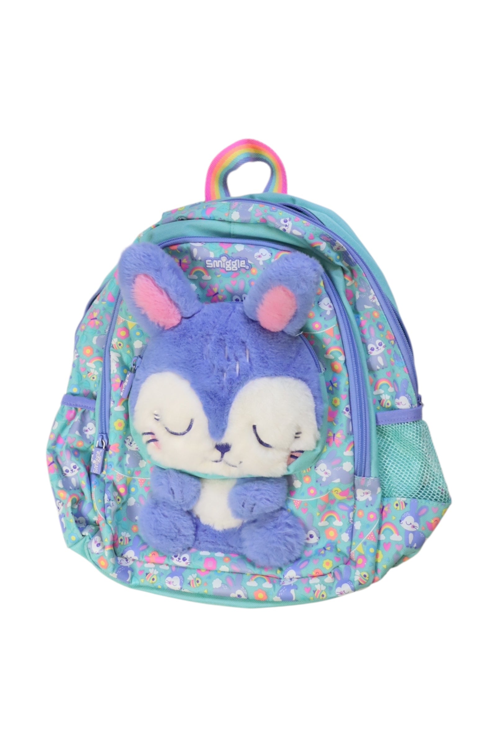 Smiggle Backpack With Plush Rabbit Design - O/S、mySite、g9winljtr