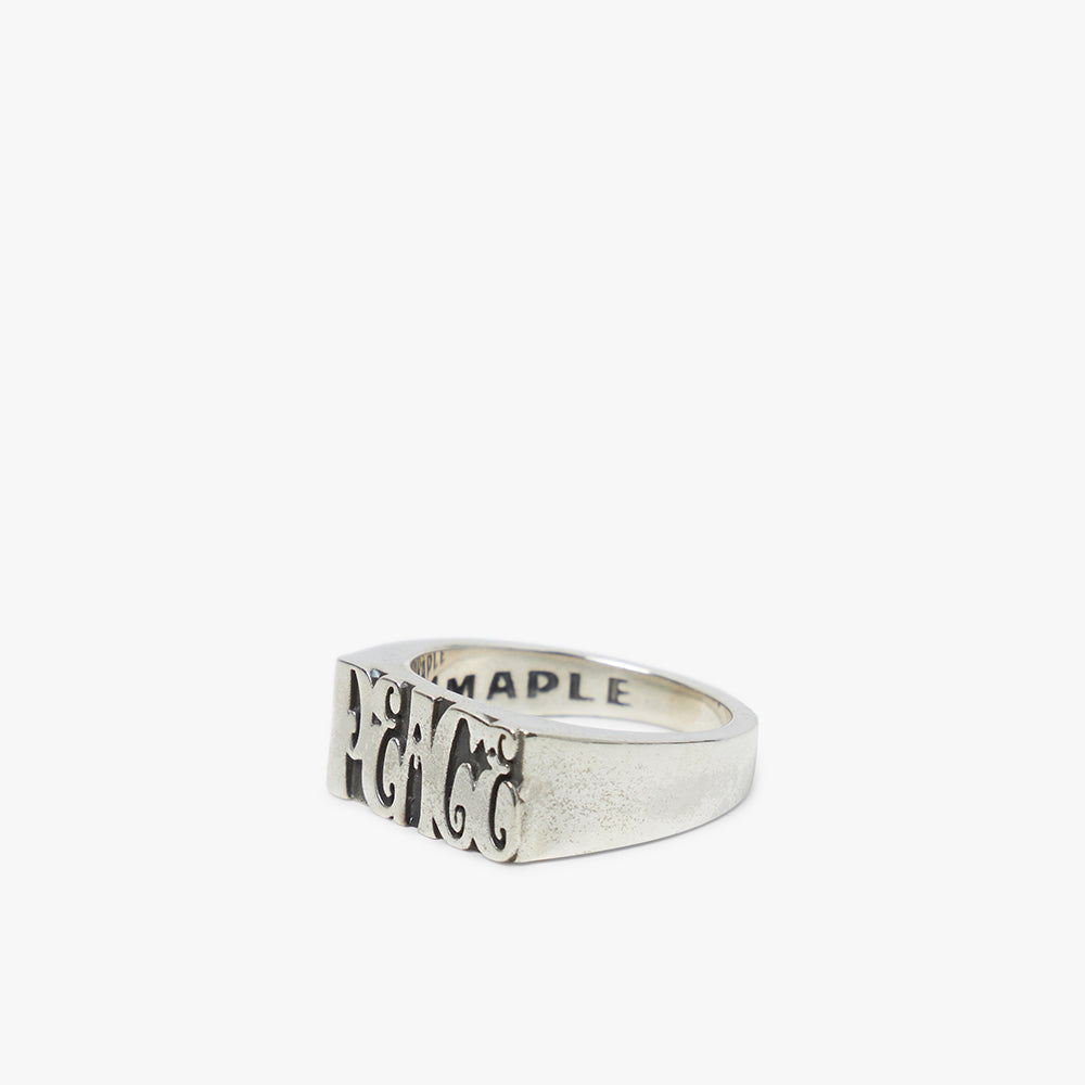  MAPLE Word Peace Ring / Silver .925、mySite、merchandisen