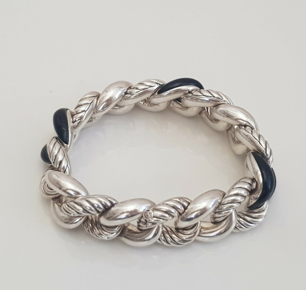 David Yurman Belmont Curb Link Bracelet 鈥?Black Onyx、mySite、hinf8tx79