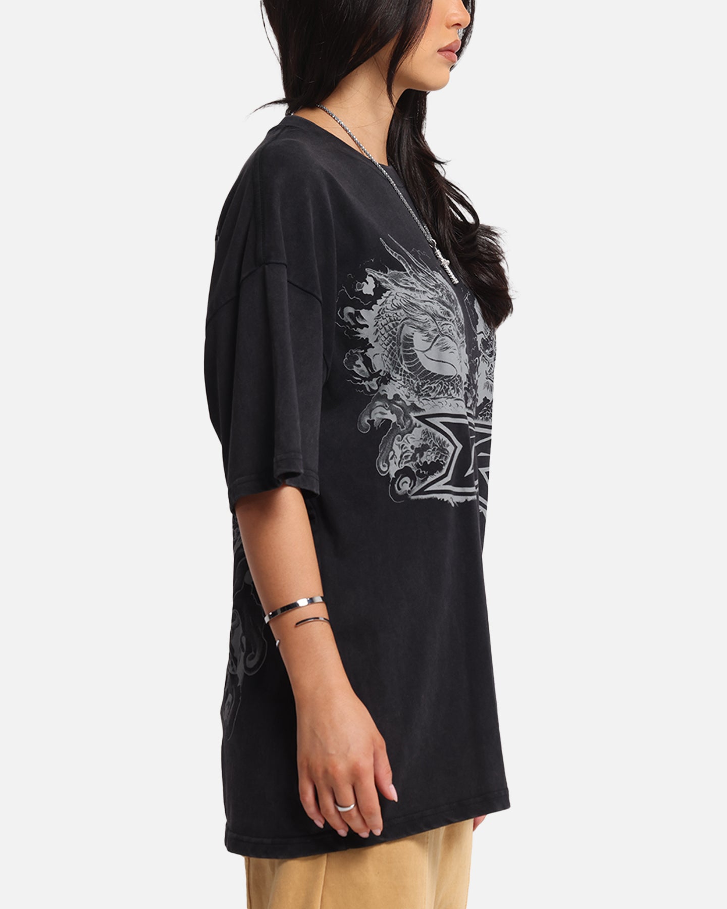 Loiter Draco Born T-Shirt Black Acidwash、mySite、zt4zffjzw