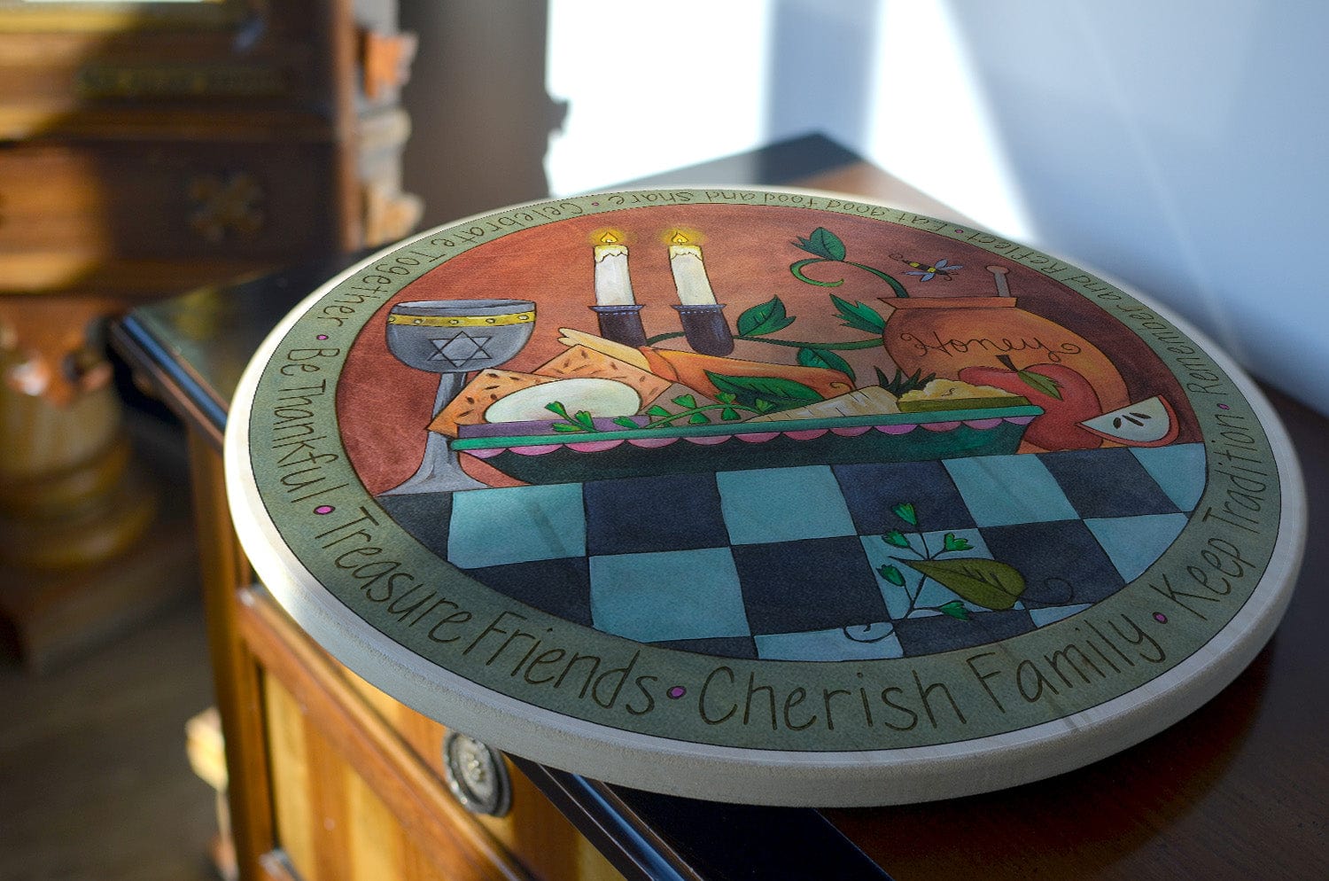 A Blessed Time Jewish Holiday Lazy Susan、mySite、topwebapps