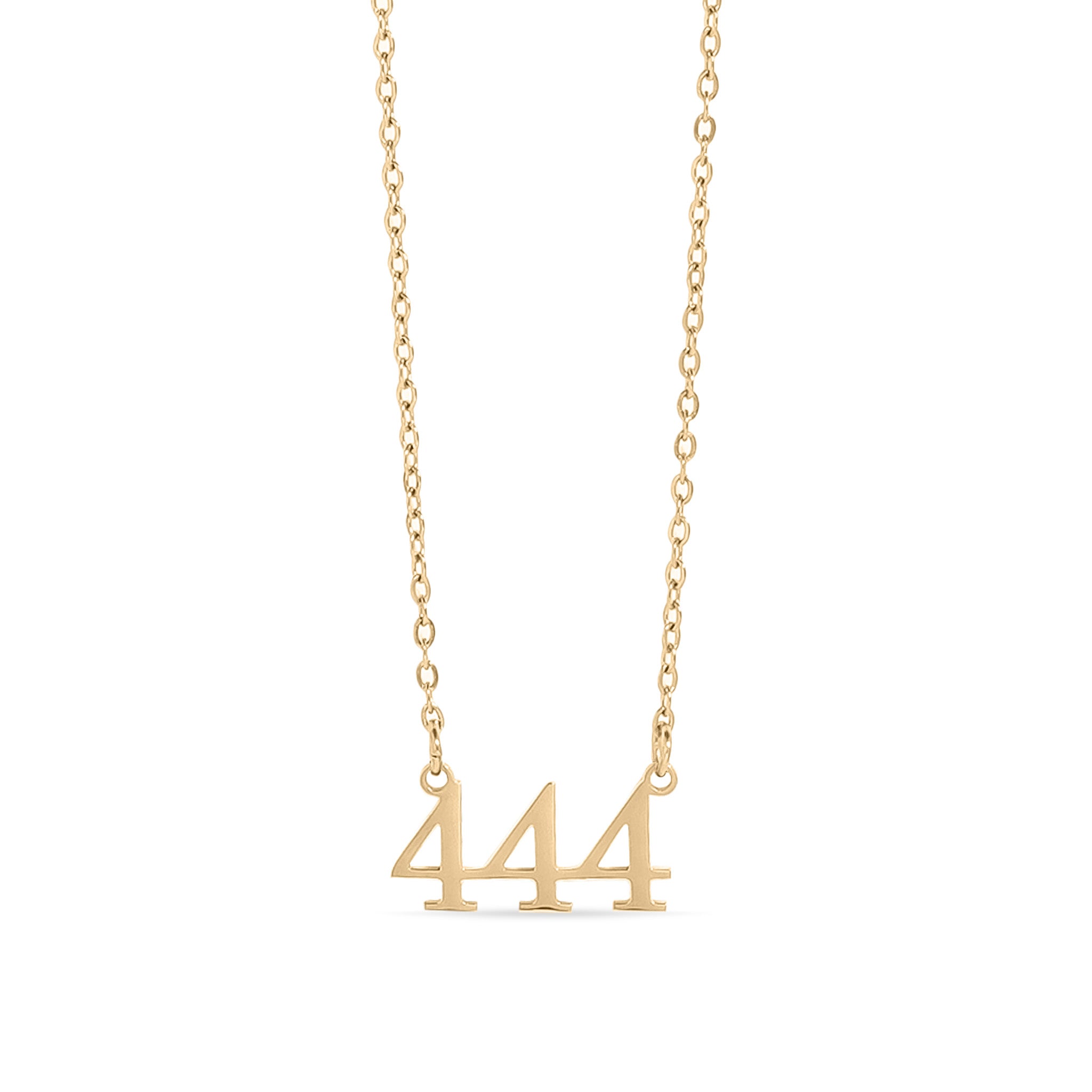 18K Gold PVD Stainless Steel Angel Number Necklace / CHN0045、mySite、dreamappss