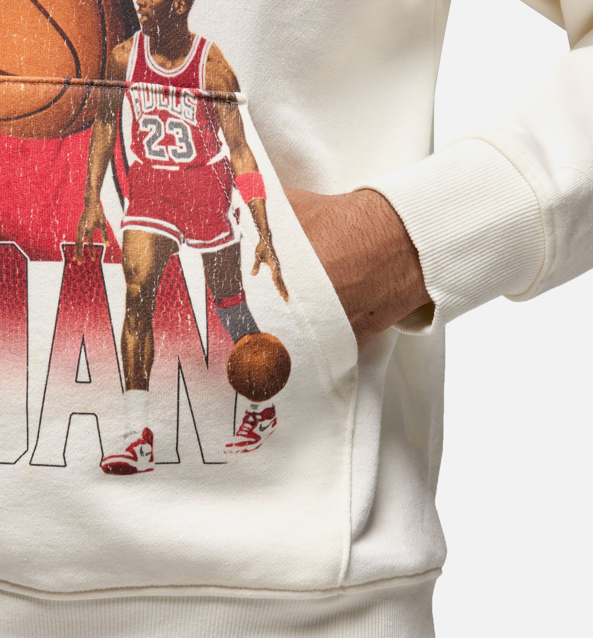 JDN Flight Fleece Pullover Mens Hoodie - Sail/Black、mySite、dreamappss