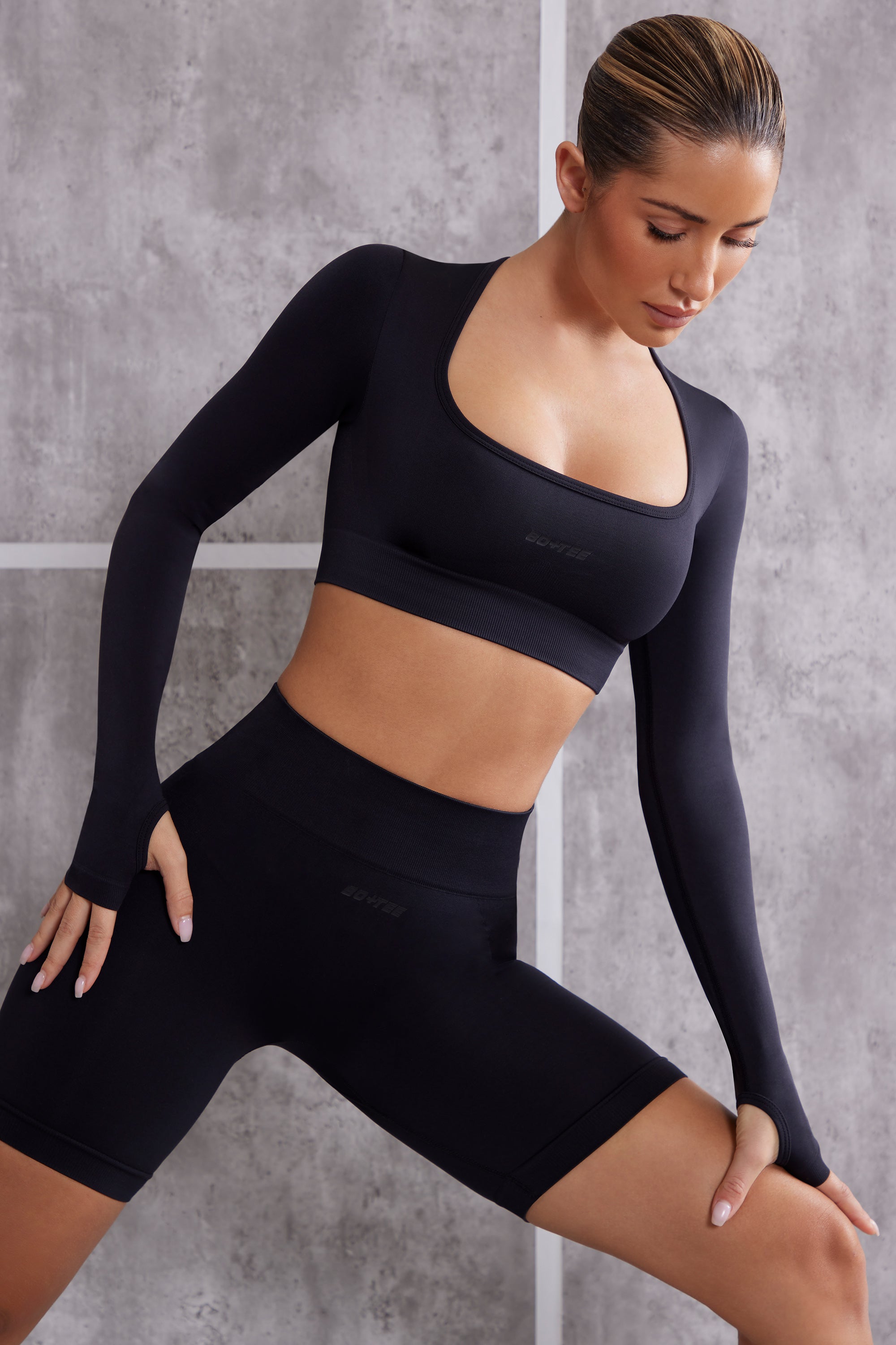 Biker Shorts in Jet Black、mySite、solidvoid