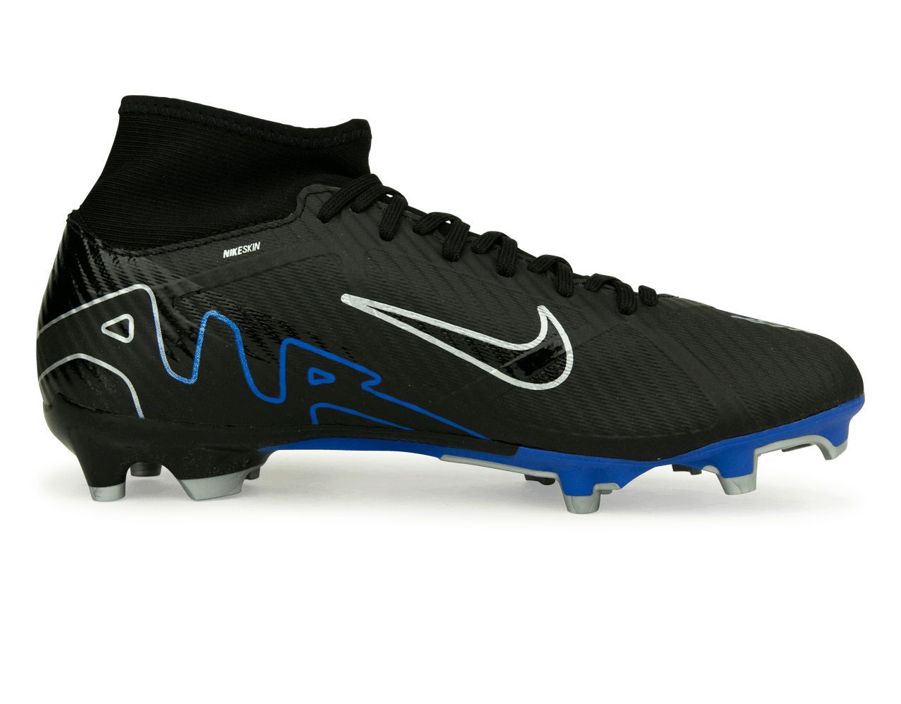 Nike Men's Zoom Mercurial Superfly 9 Academy FG/MG Black/Blue、mySite、bottomscart