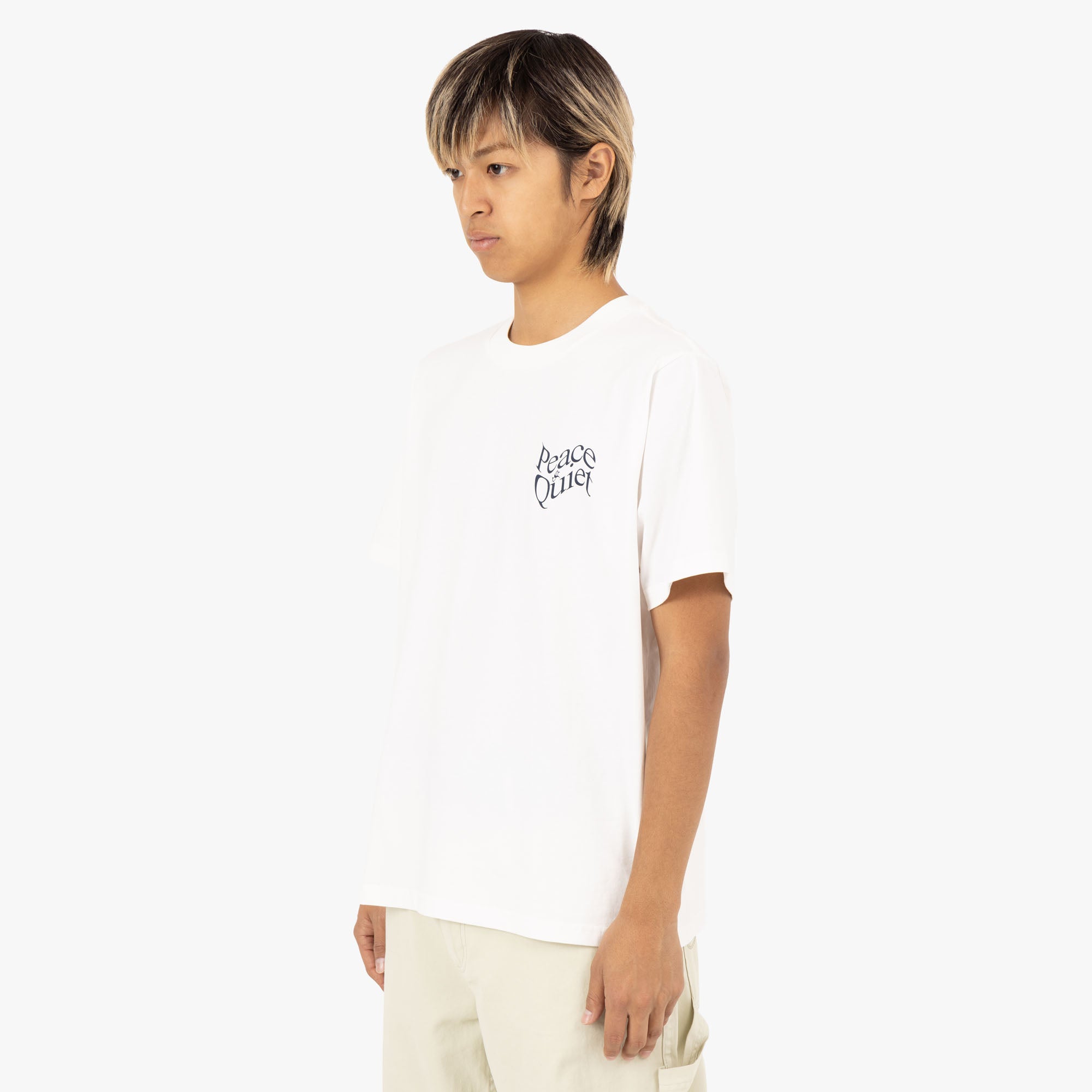  Museum Of Peace & Quiet Warped T-shirt / White、mySite、merchandisen