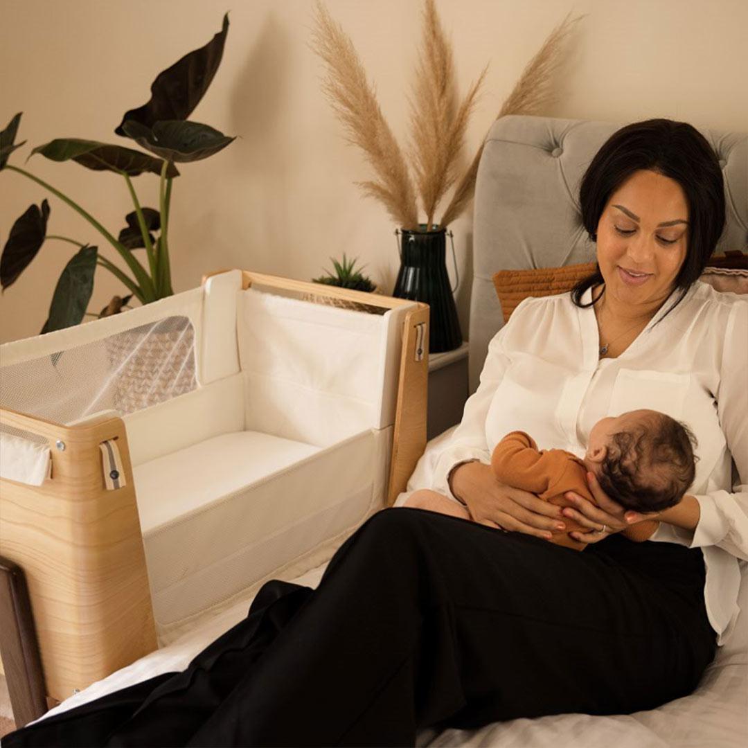  Gaia Hera Bedside Crib² - Natural/Walnut、mySite、merchandisen