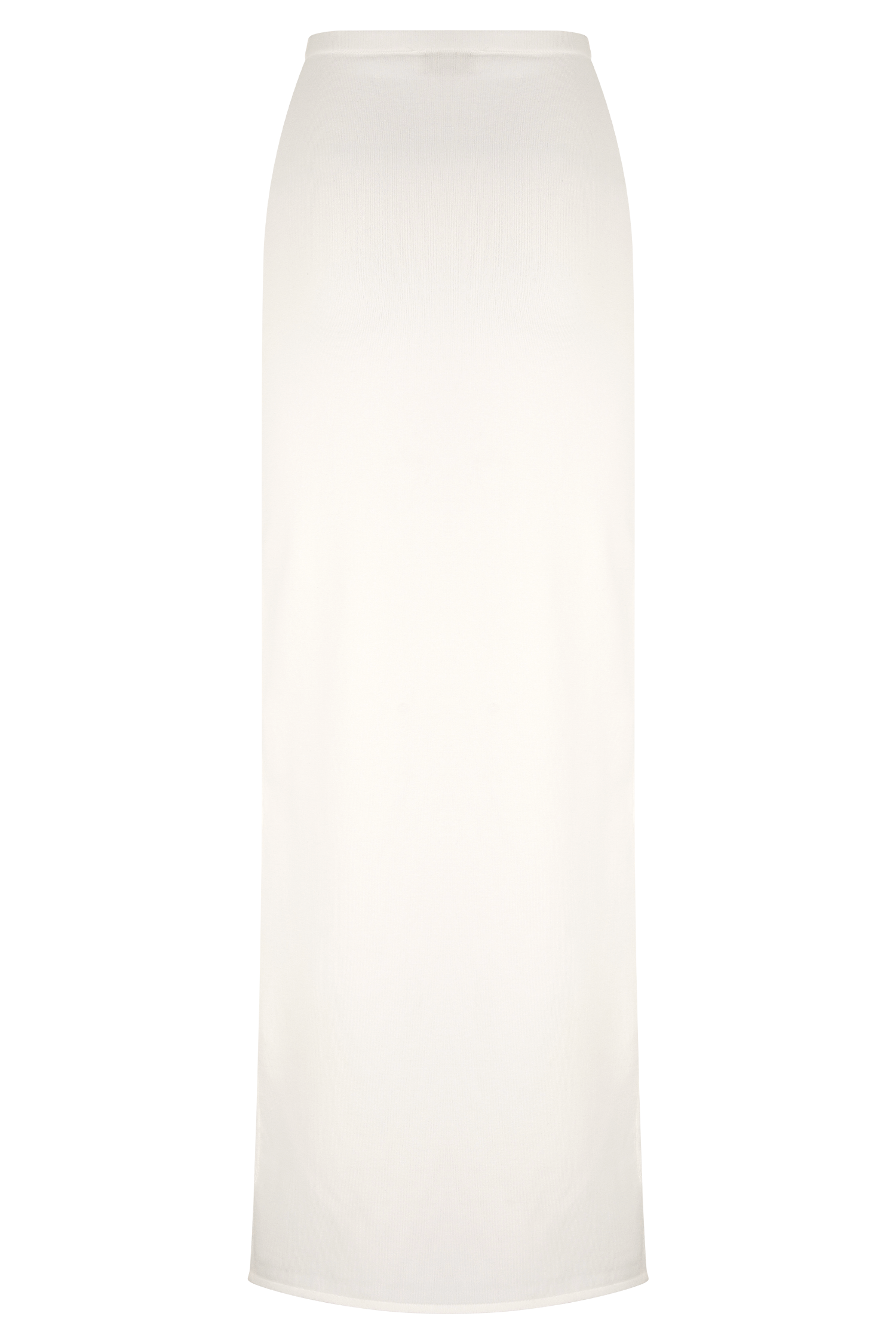 Alejandra Knit Maxi Skirt - White、mySite、solidvoid