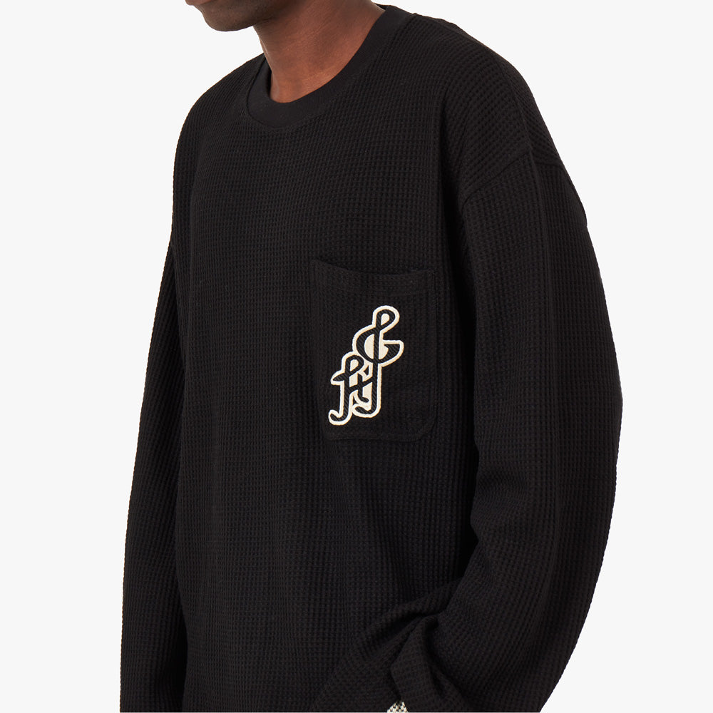  Honor The Gift Notes Long Sleeve Waffle / Black、mySite、merchandisen