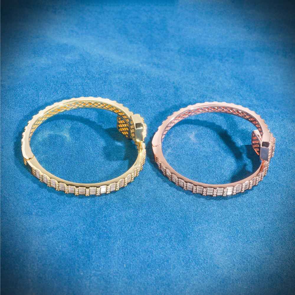 Baguette Bangle Bracelet 14K Gold、mySite、hinf8tx79